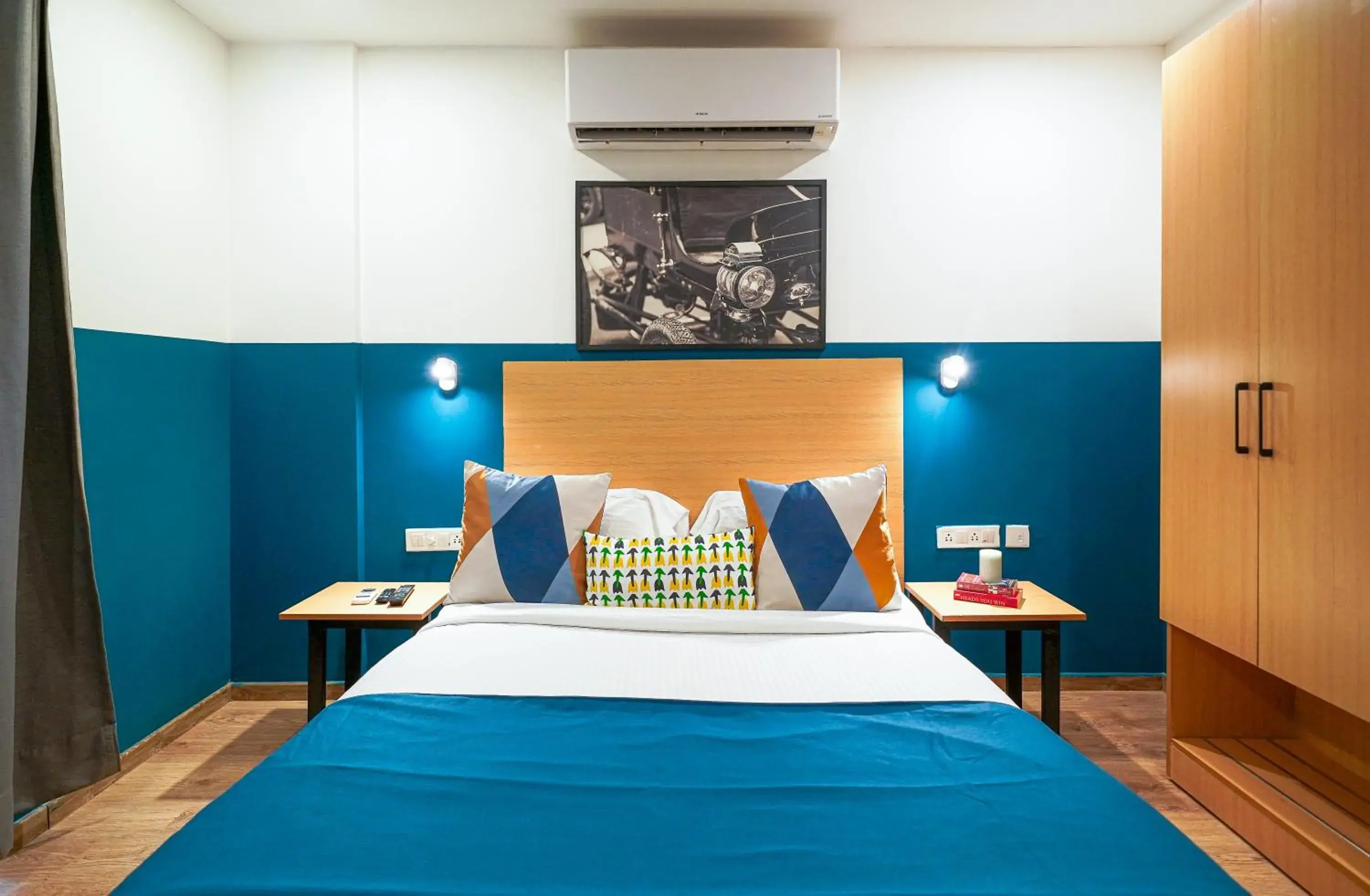 Bedroom, Bed in Olive Zip Kalyan Nagar by Embassy Group Bedroom, Bed in Olive Zip Kalyan Nagar by Embassy Group