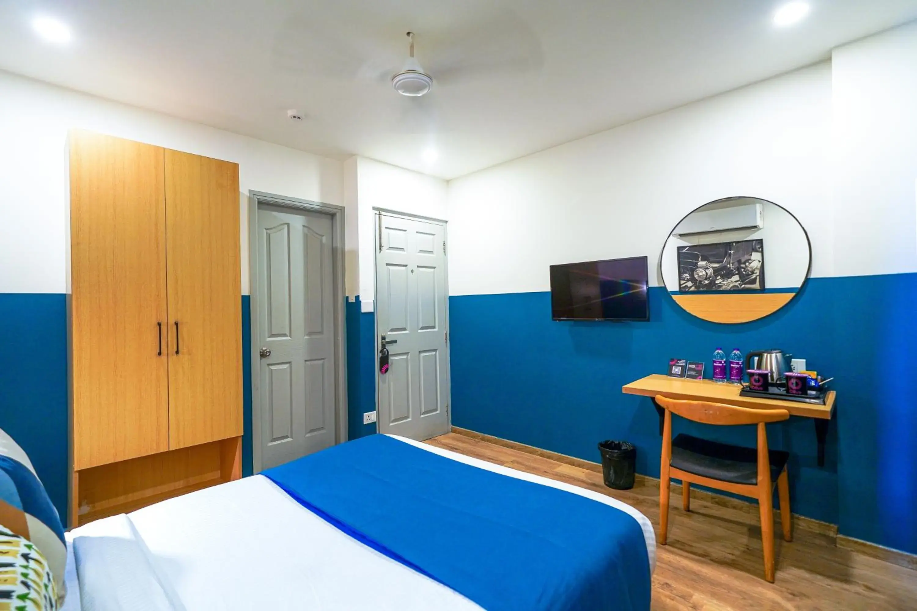 Bedroom, Bed in Olive Zip Kalyan Nagar by Embassy Group Bedroom, Bed in Olive Zip Kalyan Nagar by Embassy Group