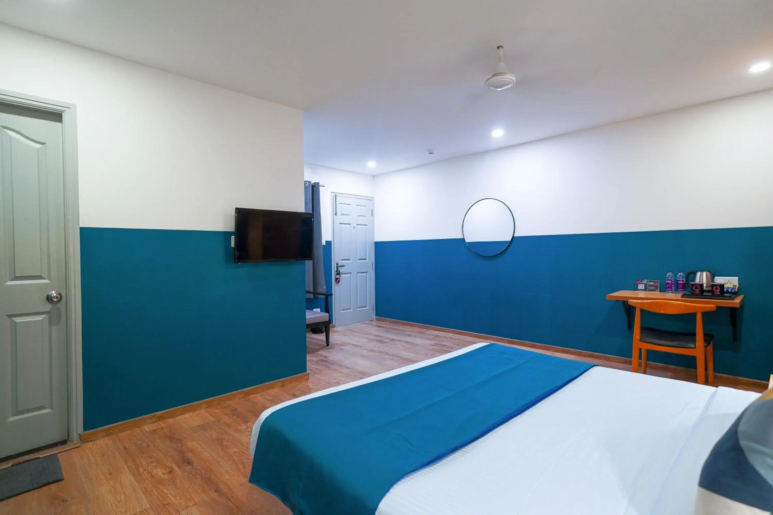 View (from property/room), Bed in Olive Zip Kalyan Nagar by Embassy Group View (from property/room), Bed in Olive Zip Kalyan Nagar by Embassy Group