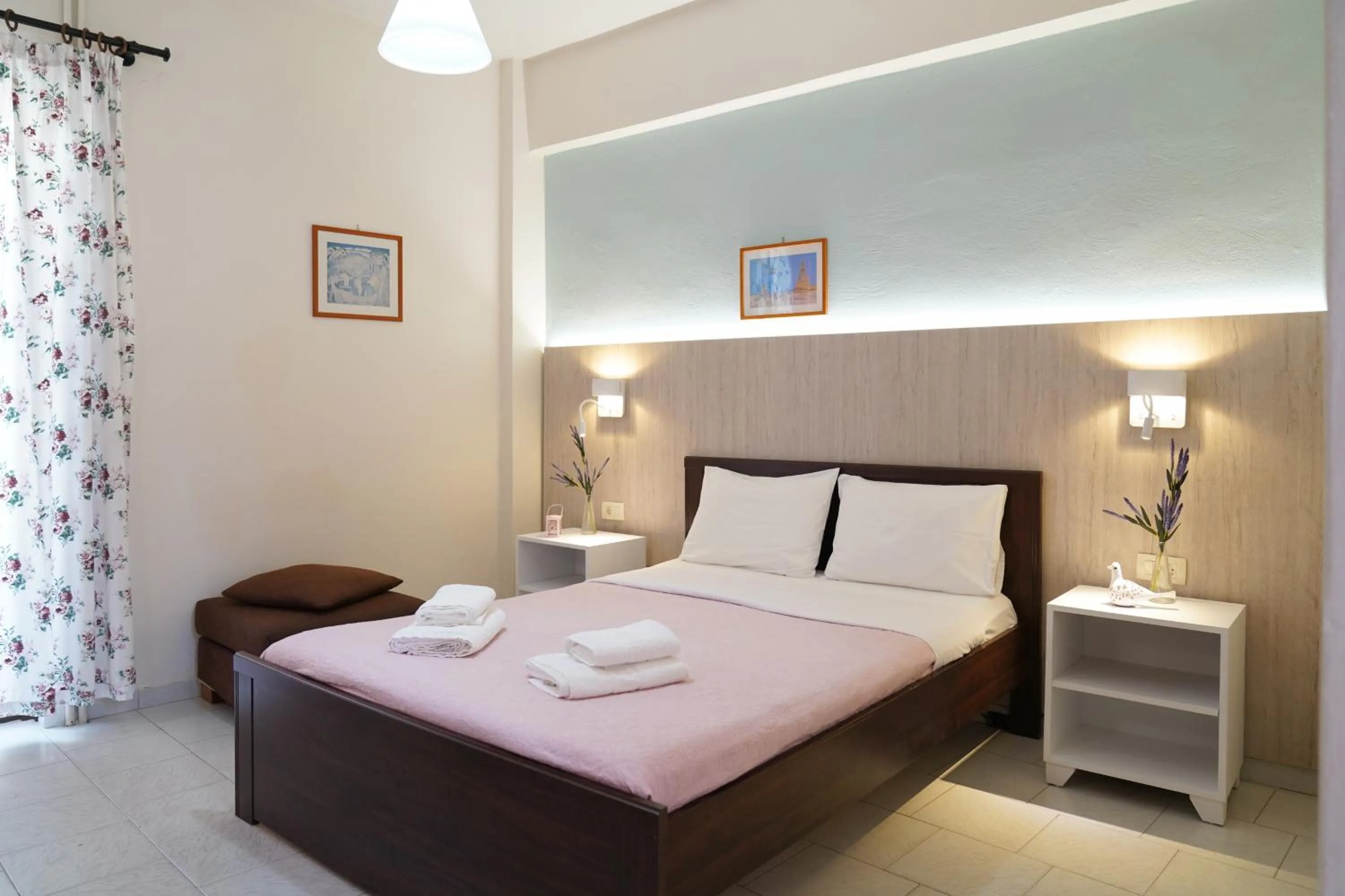 Bed in Posidonio Hotel