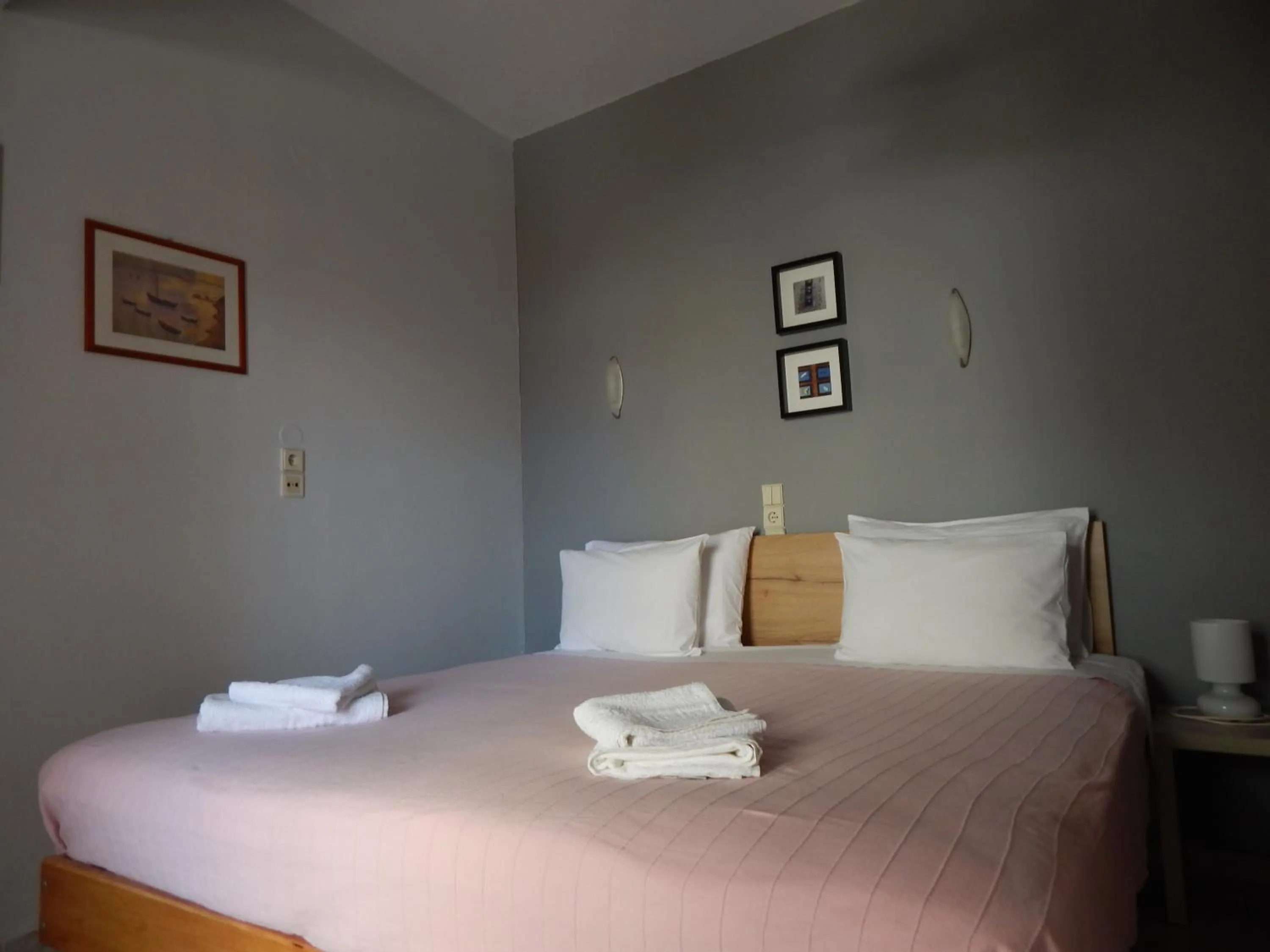 Bed in Posidonio Hotel