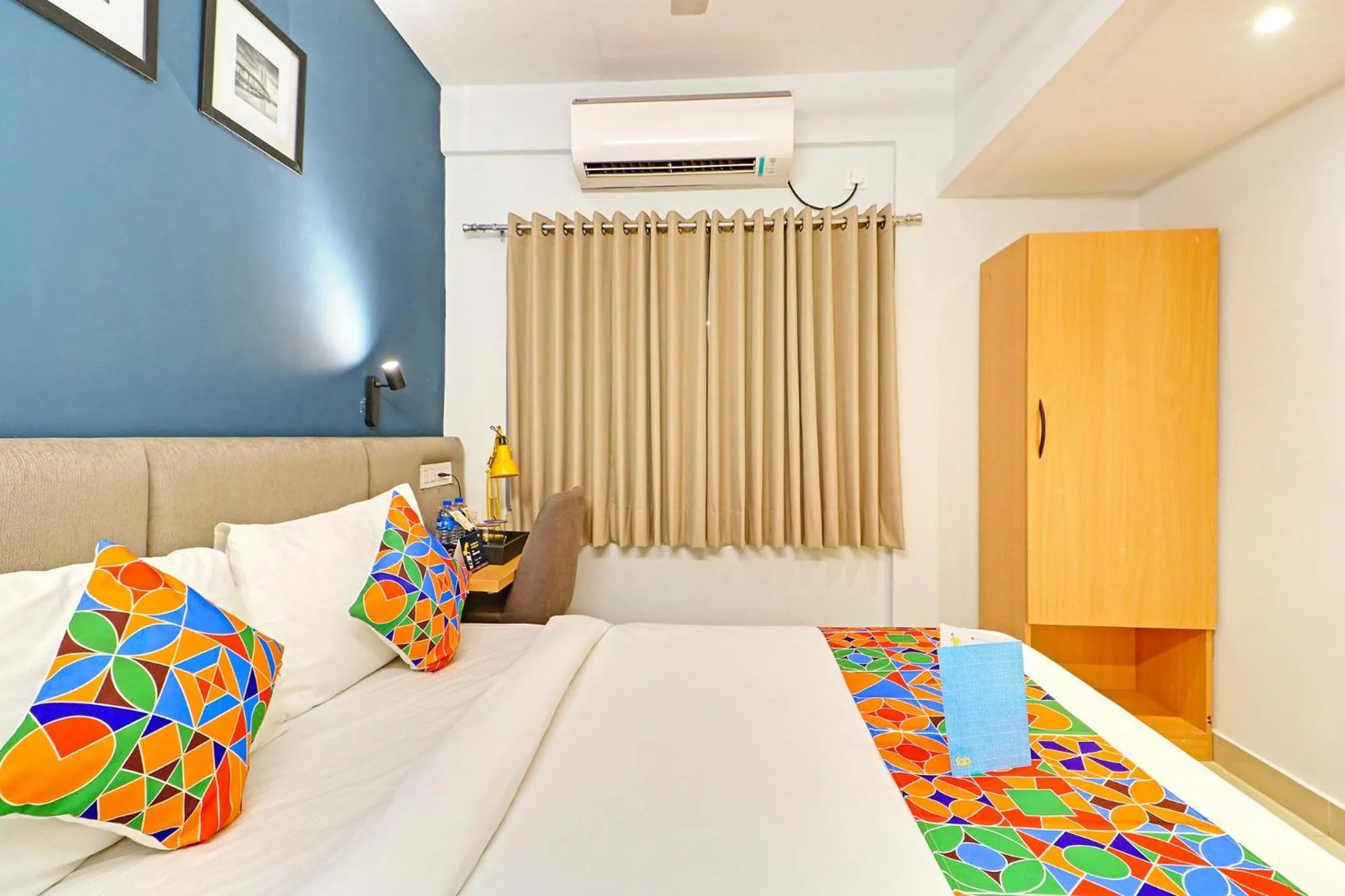 Bed in FabHotel Azure Sky - Nr Ruby Hospital