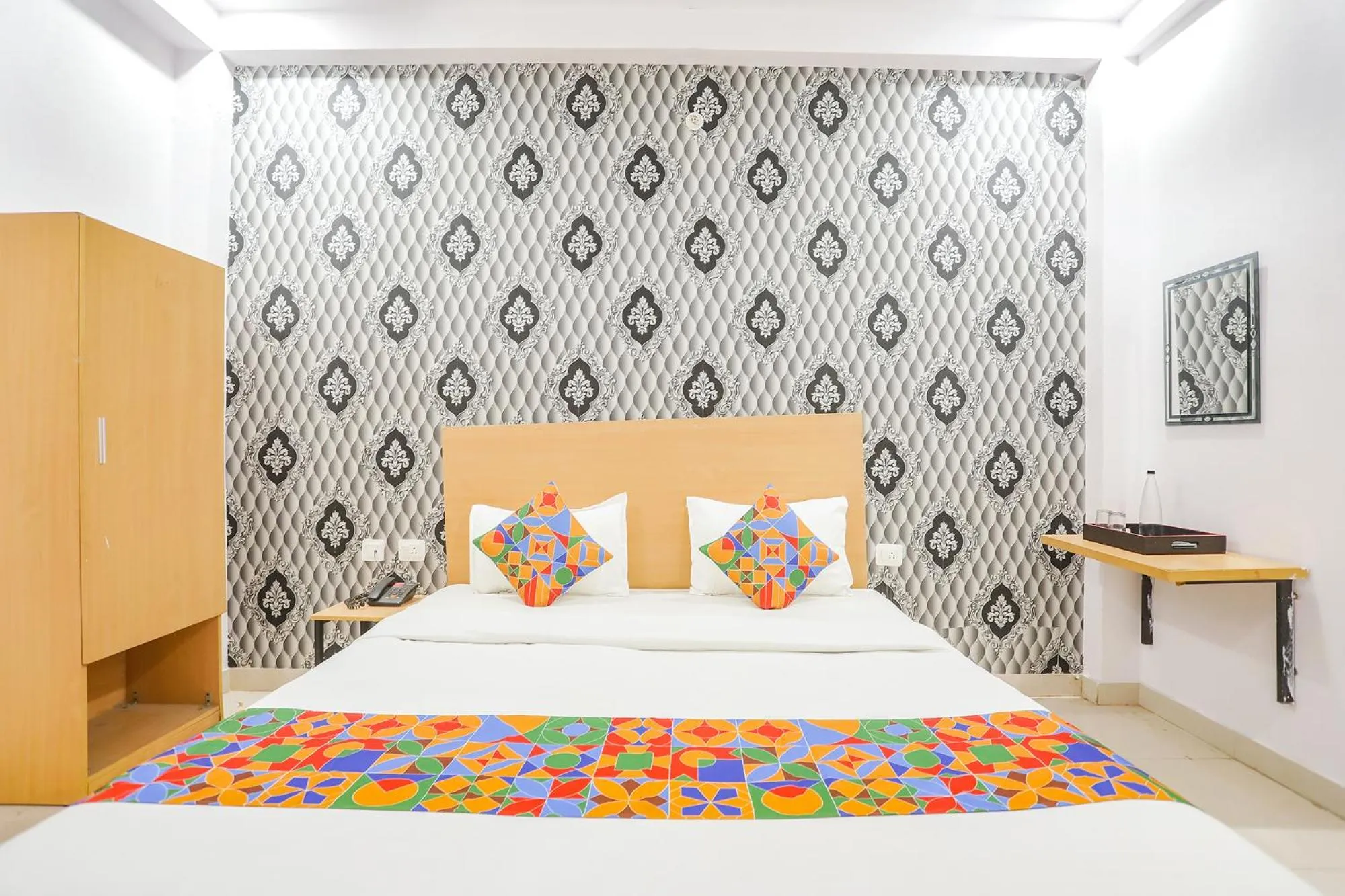 Bed in FabHotel Pranjul Inn