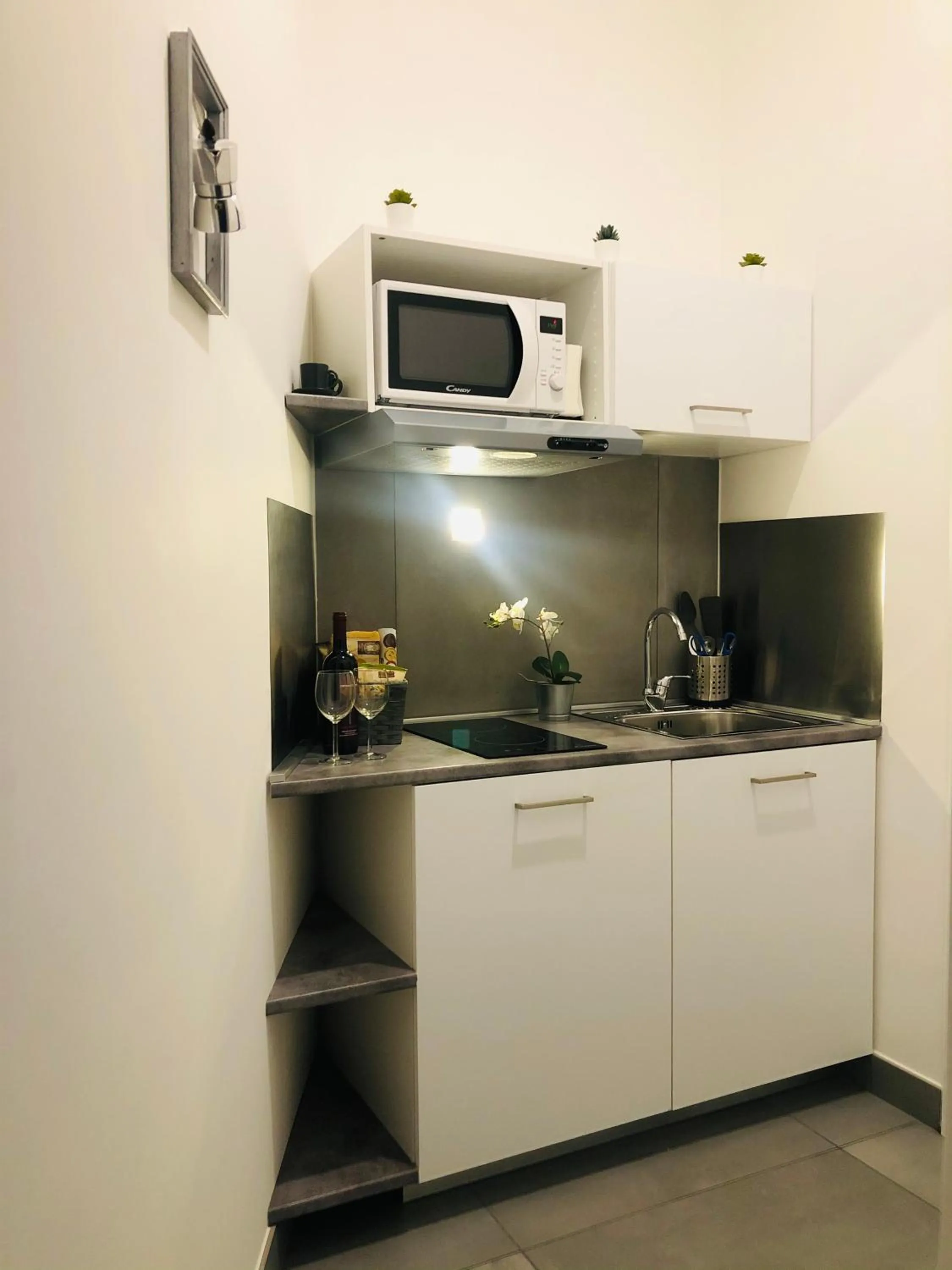 Kitchen or kitchenette in VESUCHARME SUITE Luxury Room