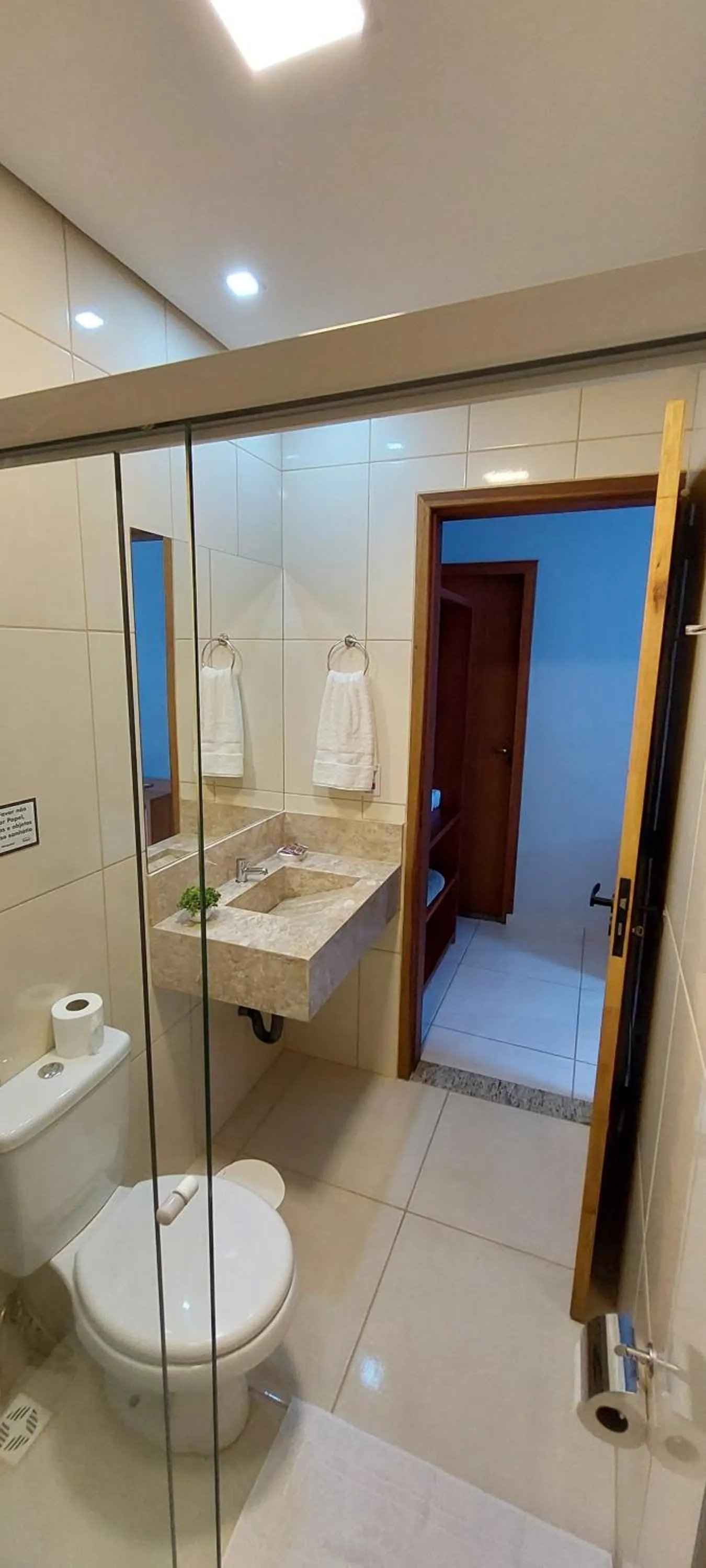 Bathroom in Pousada das Saíras