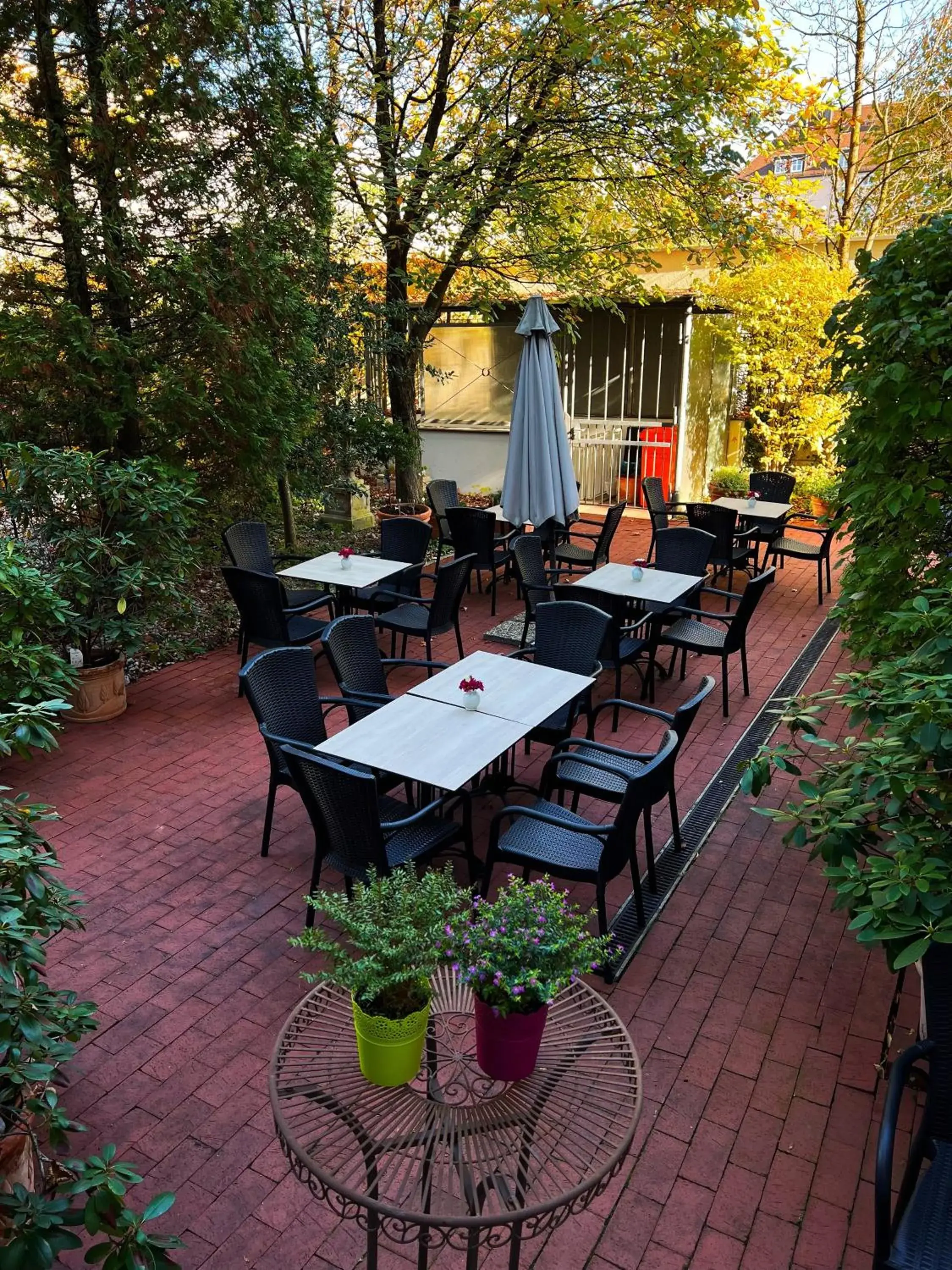 Garden view in Hotel Prinz Garden view in Hotel Prinz