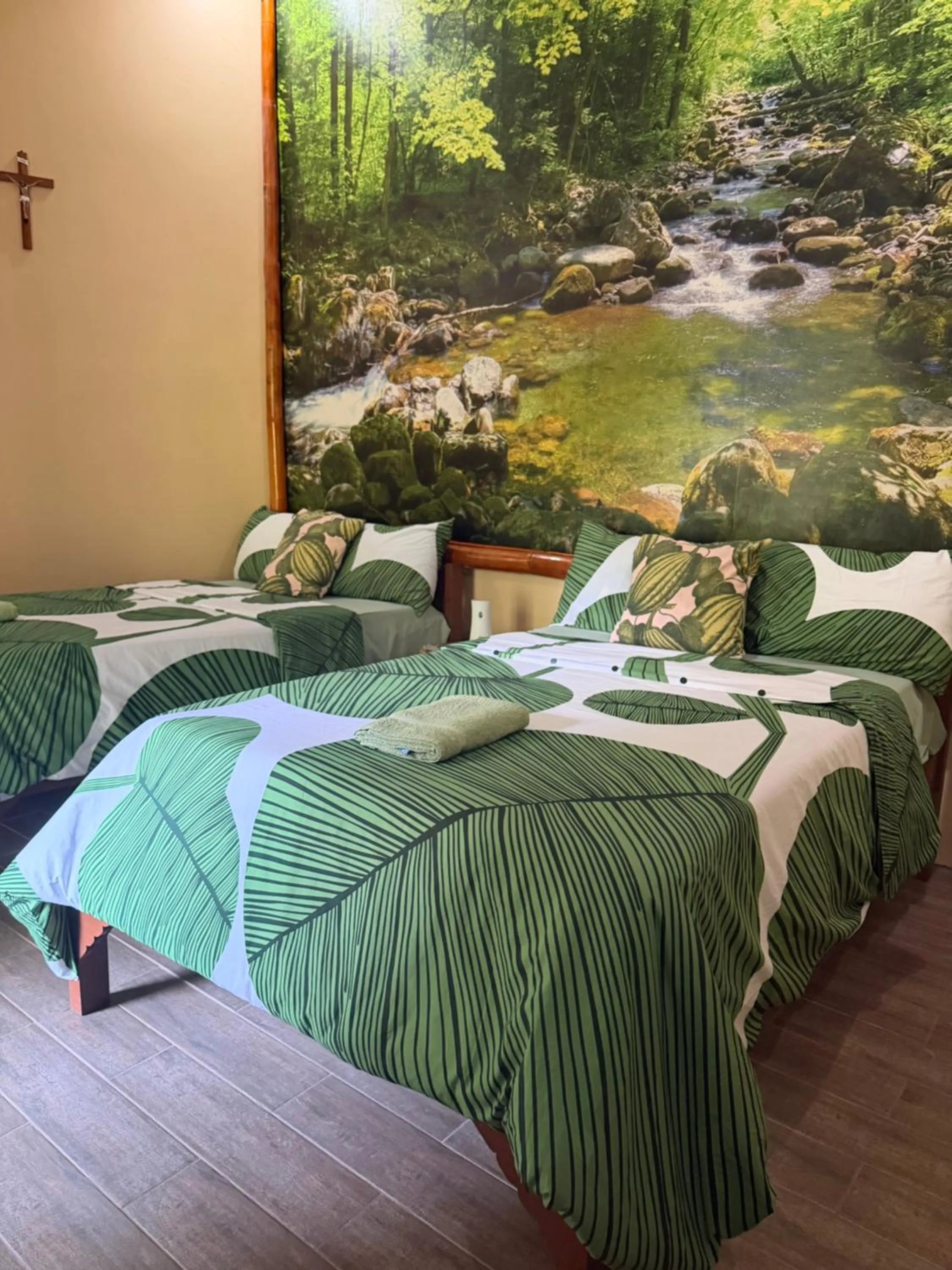 Bed in Pulangbato Falls Mountain Resort