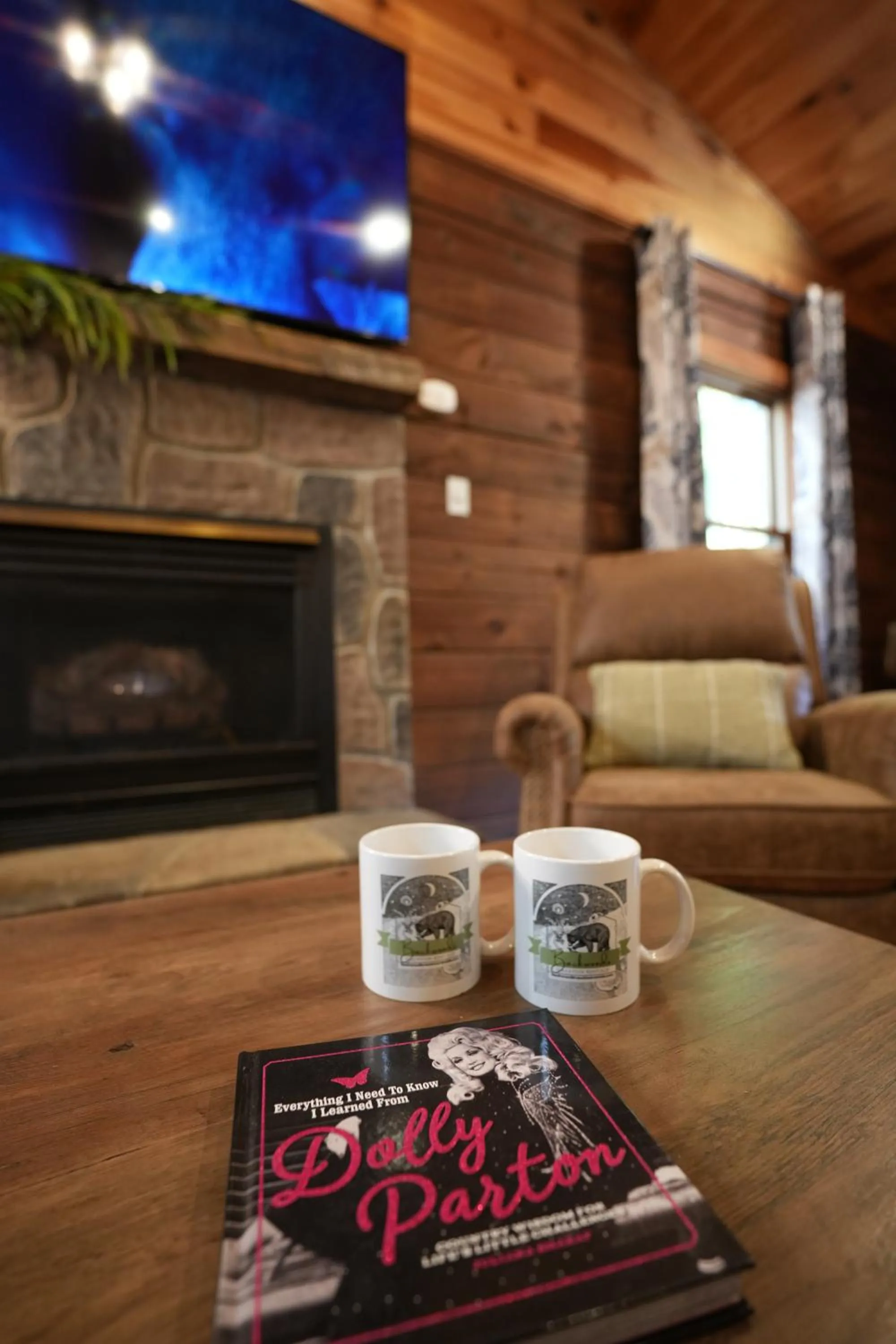 Seating area in Love Shack