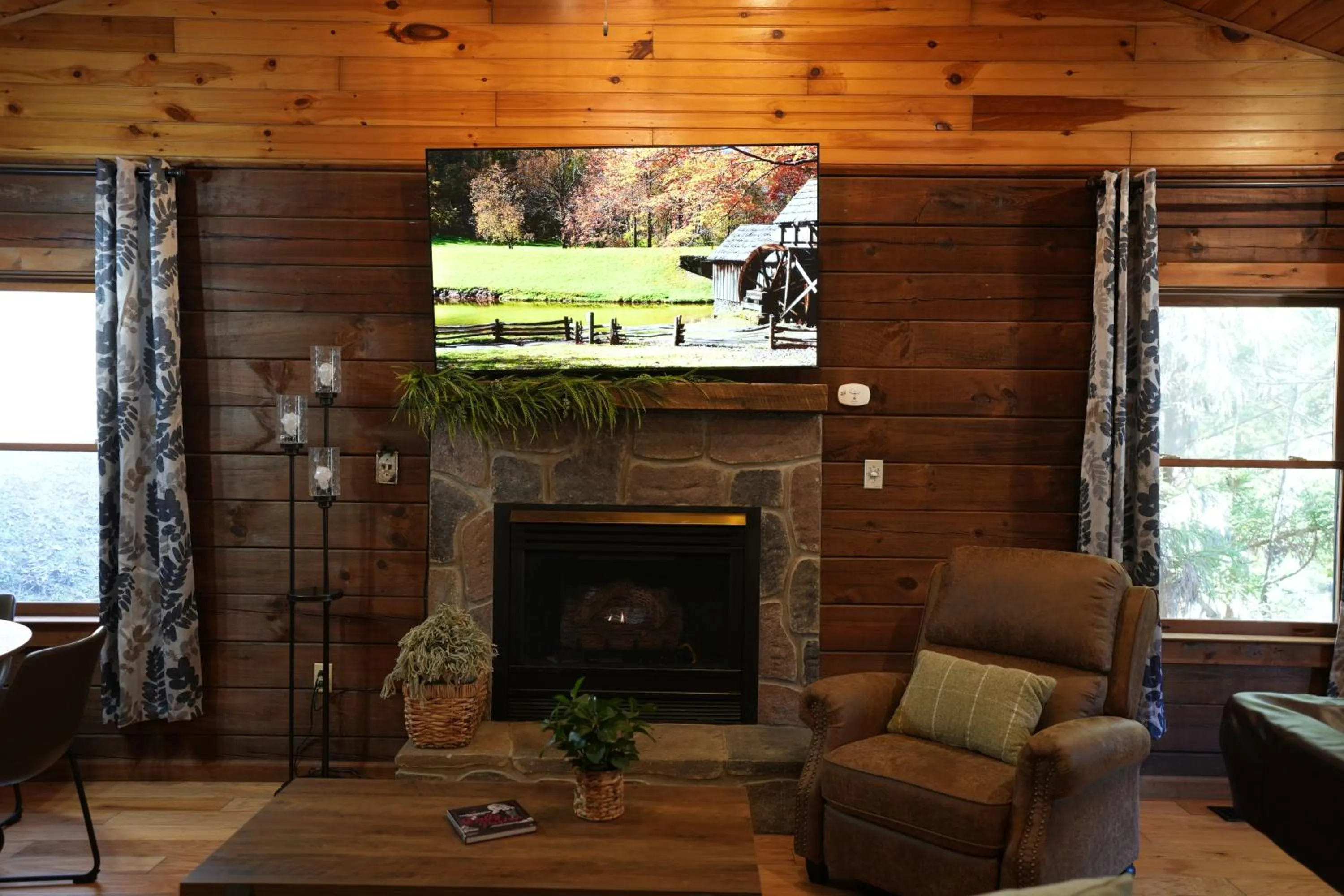 Seating area in Love Shack