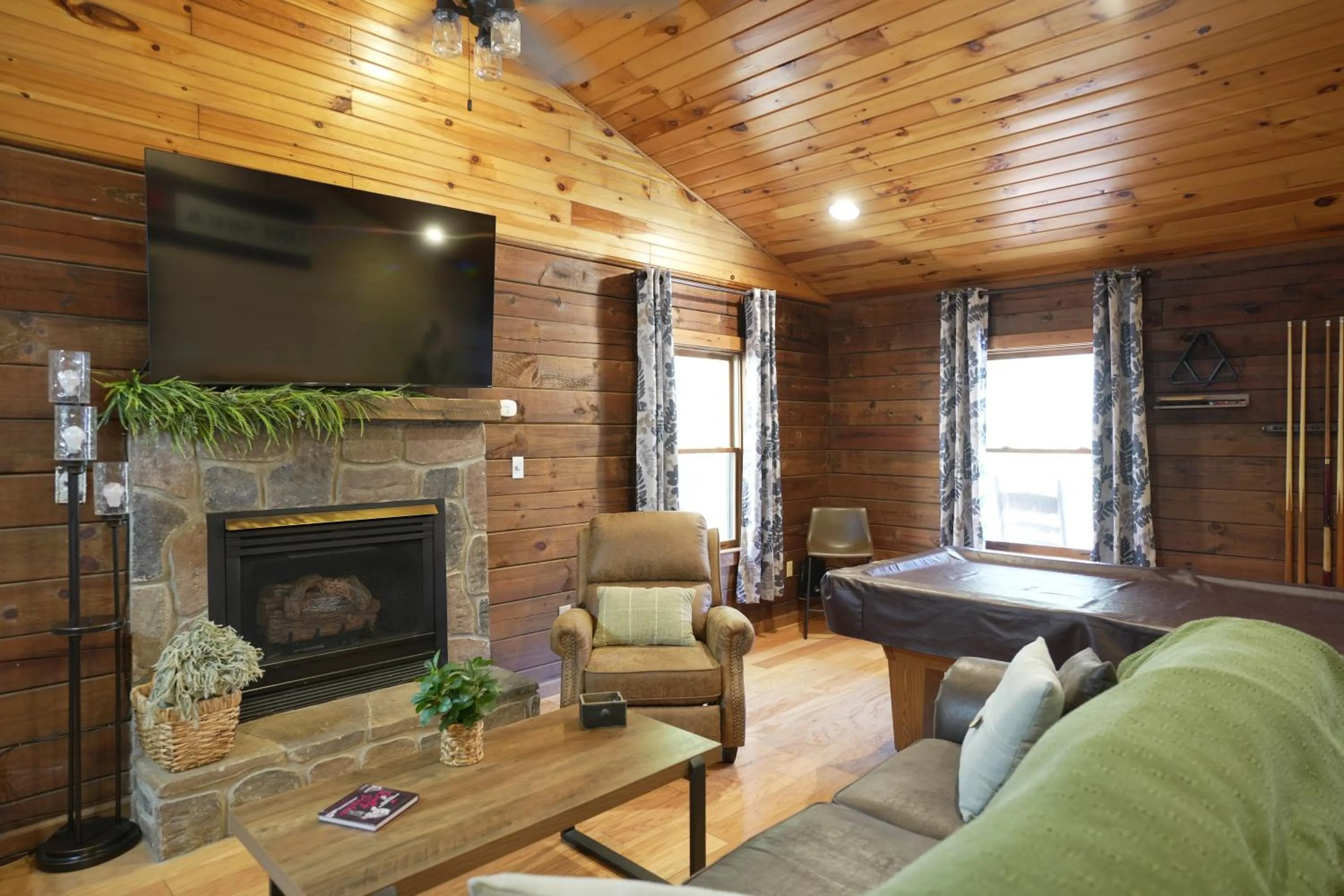 Seating area in Love Shack