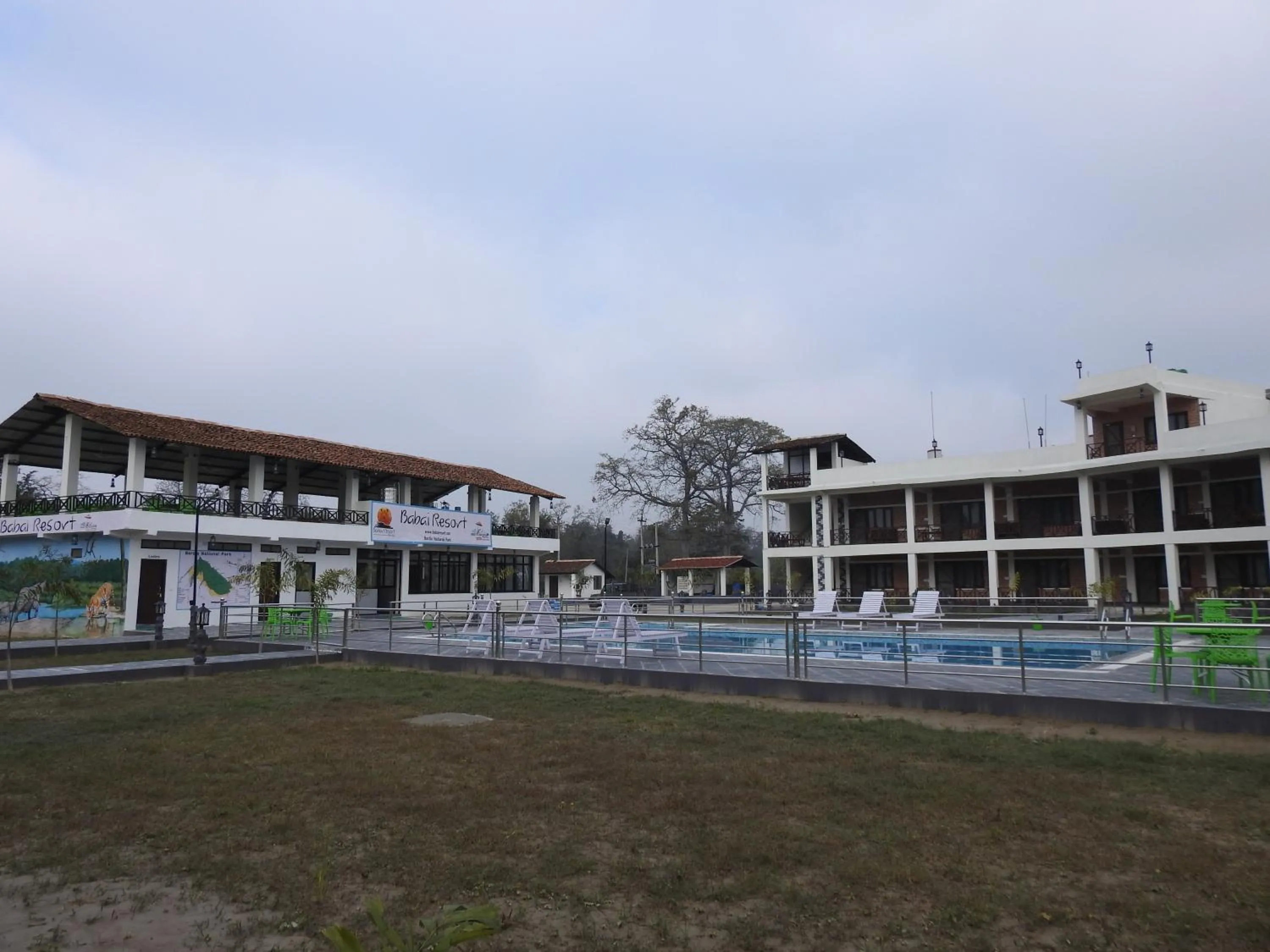 Swimming pool in Babai Resort Pvt Ltd