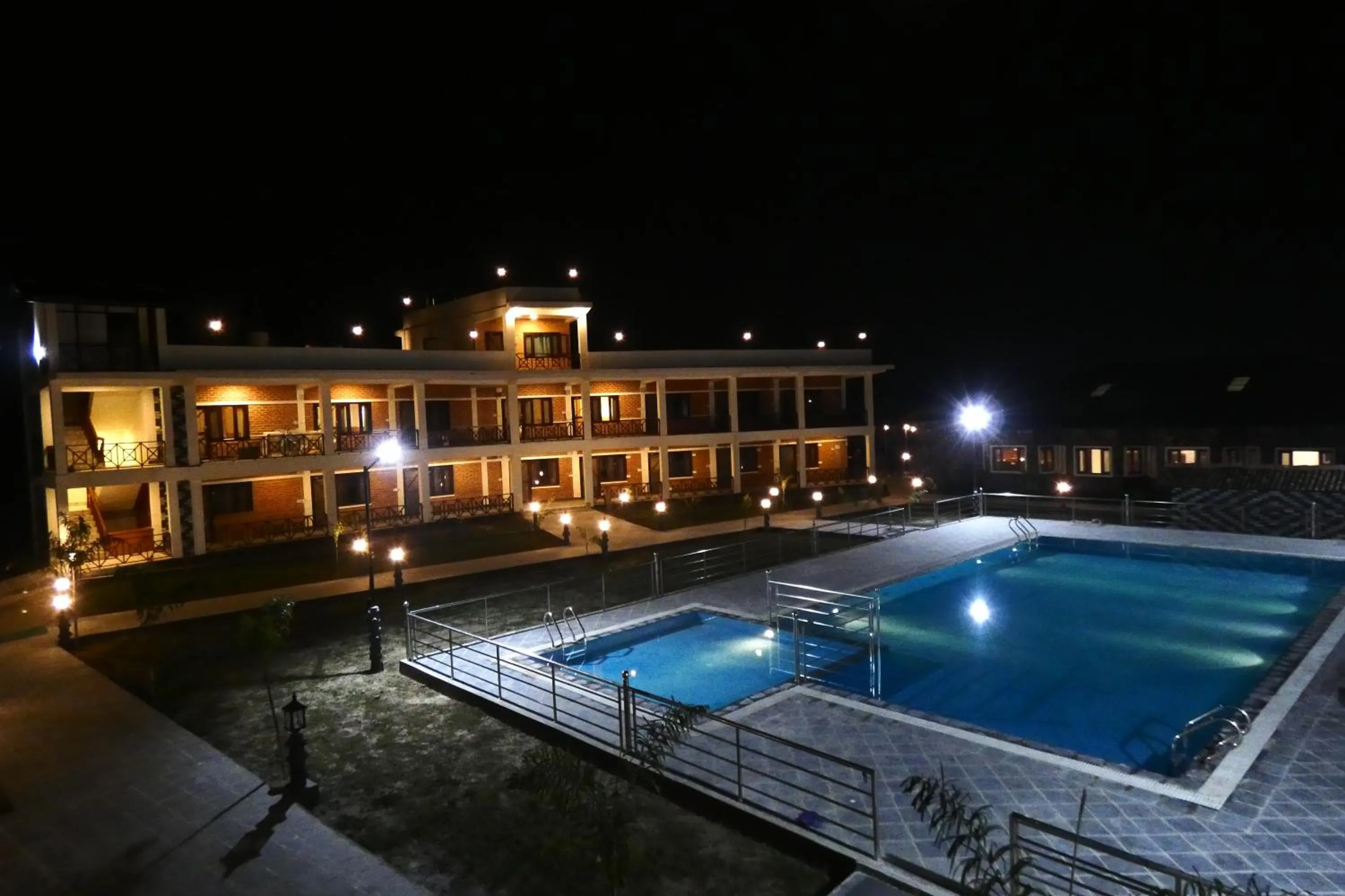 Swimming pool in Babai Resort Pvt Ltd