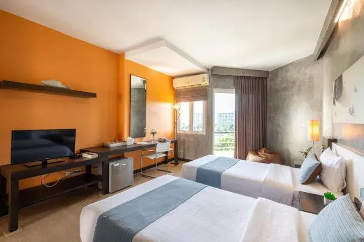 Bed in Silathip Huahin Serviced Apartment & Hotel Bed in Silathip Huahin Serviced Apartment & Hotel