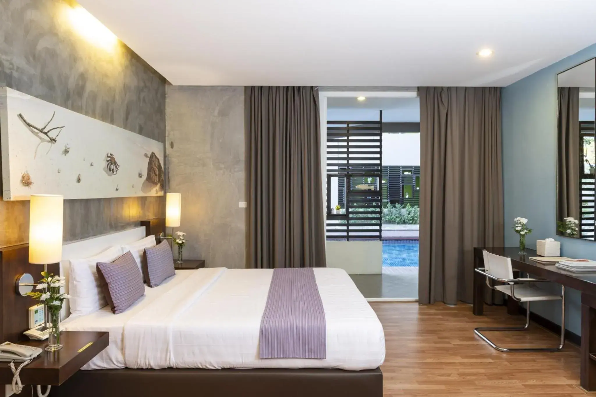 Bed in Silathip Huahin Serviced Apartment & Hotel Bed in Silathip Huahin Serviced Apartment & Hotel