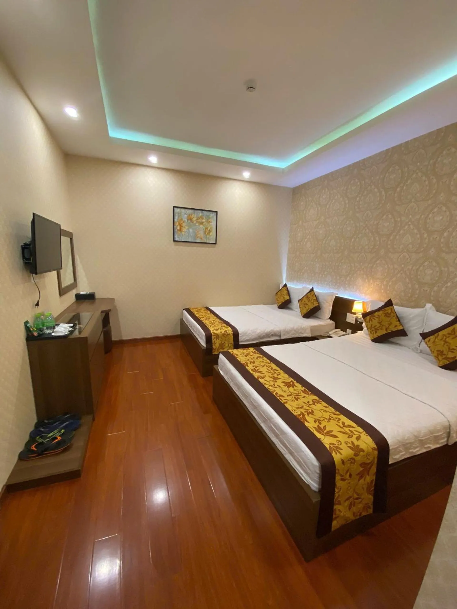 Bed in GOLD CITY Hotel