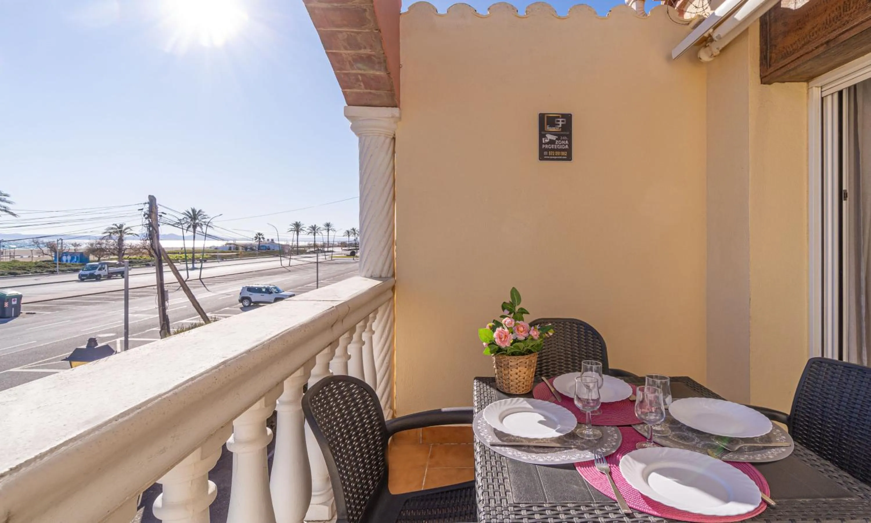 Balcony/Terrace in Apart-rent Apartament Bahia 0023