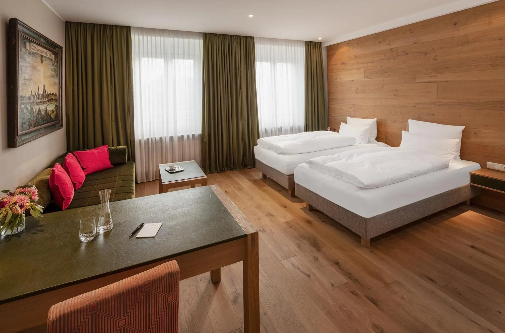 Bed in Eden Hotel Wolff