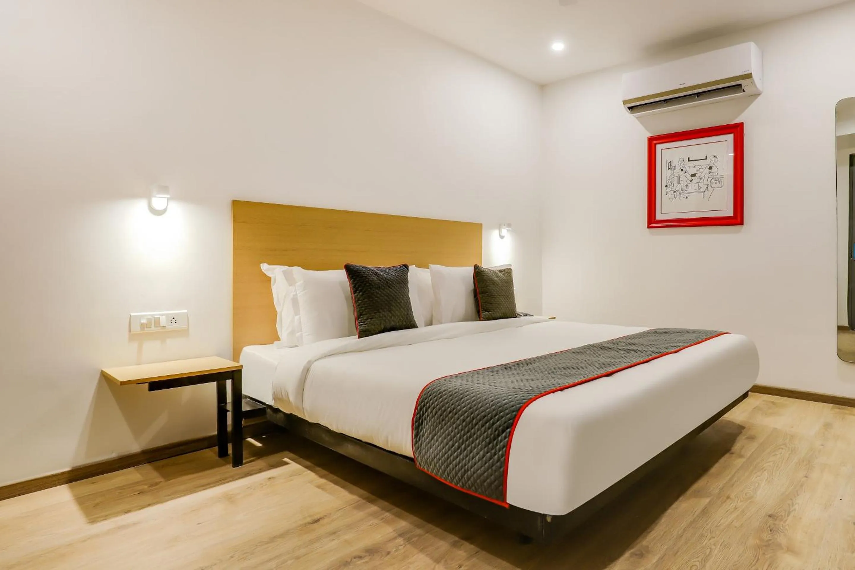 Bedroom, Bed in Townhouse Siddharth Vihar Ghaziabad