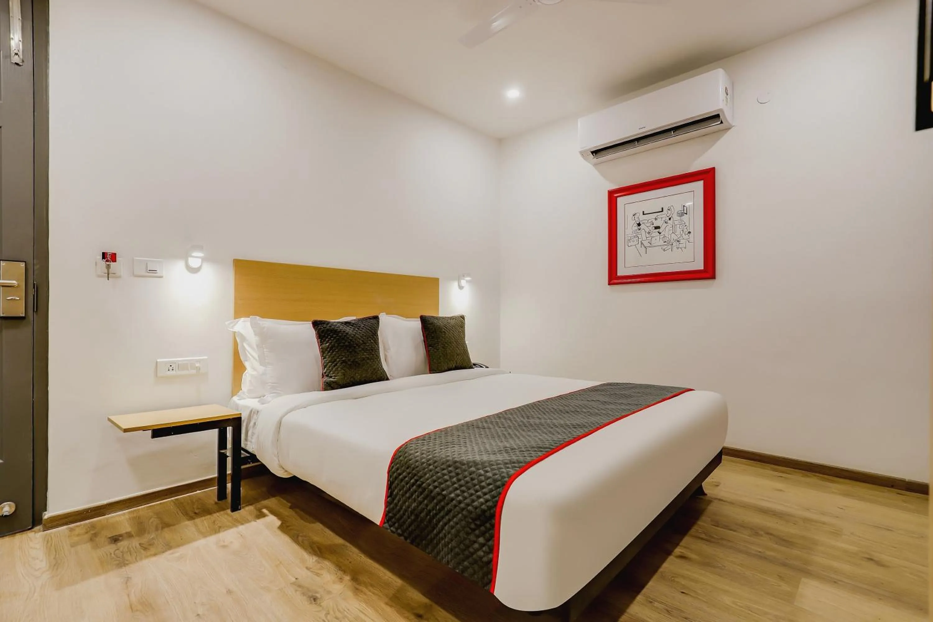 Bedroom, Bed in Townhouse Siddharth Vihar Ghaziabad