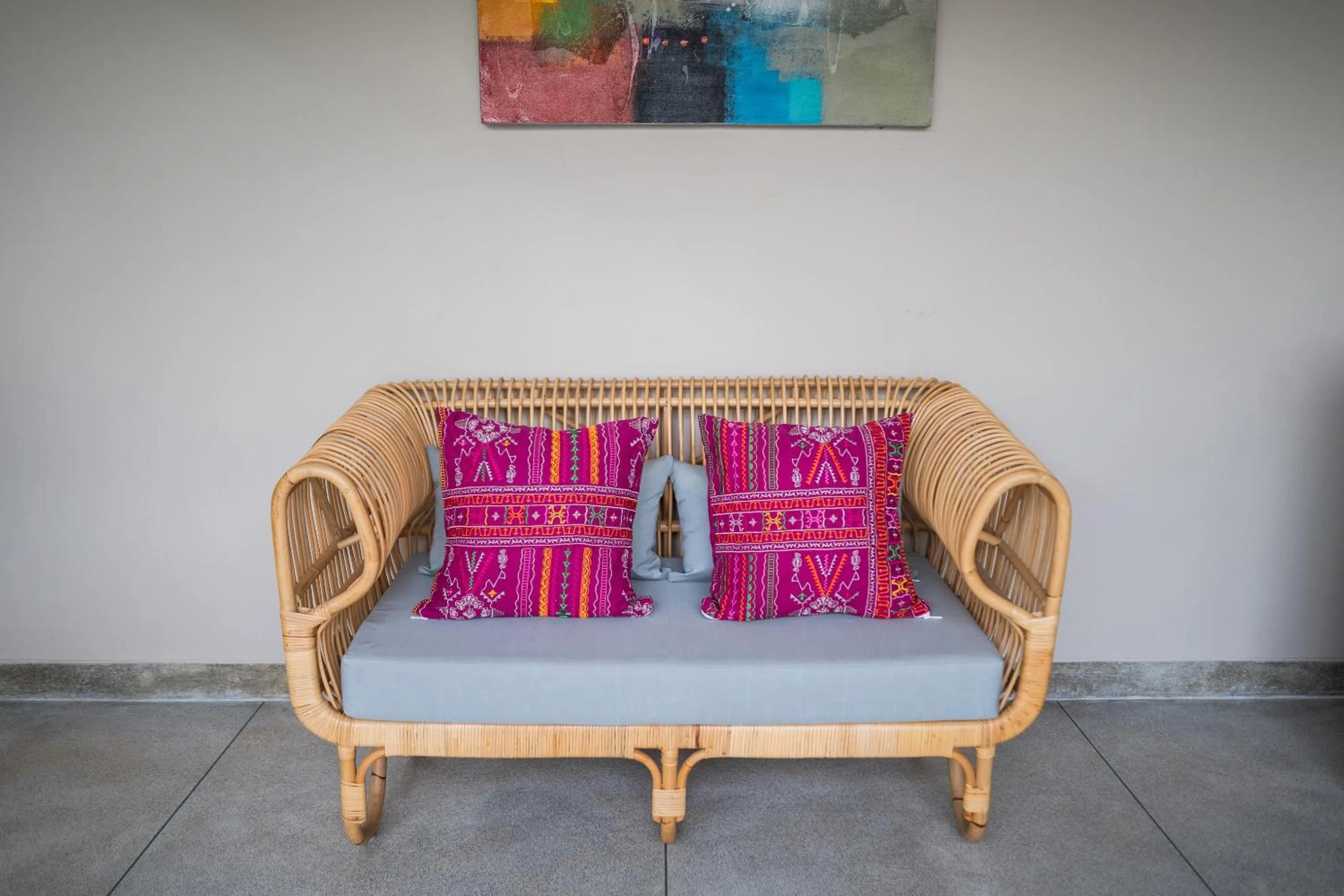Seating area in La Numa Villas Canggu