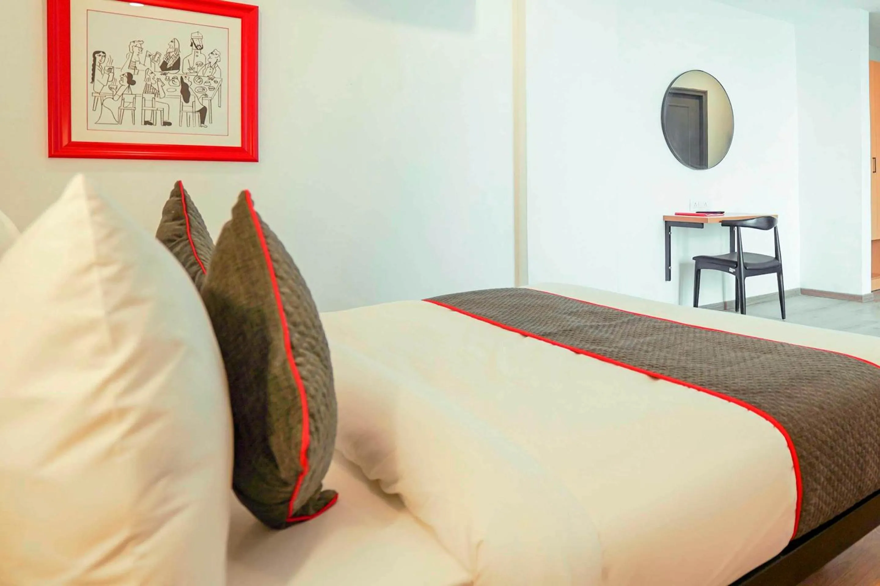 Bedroom, Bed in FabHotel F9 Sector 121