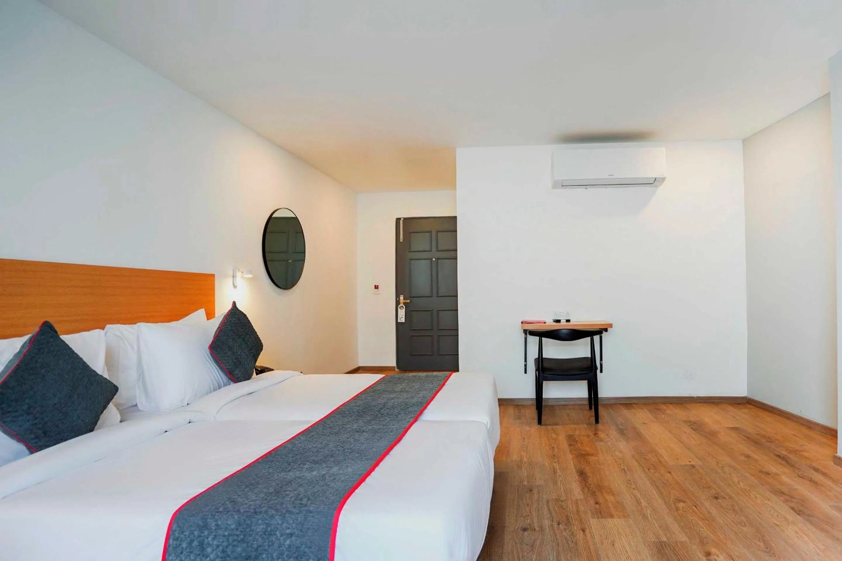 Lobby or reception, Bed in FabHotel F9 Sector 121