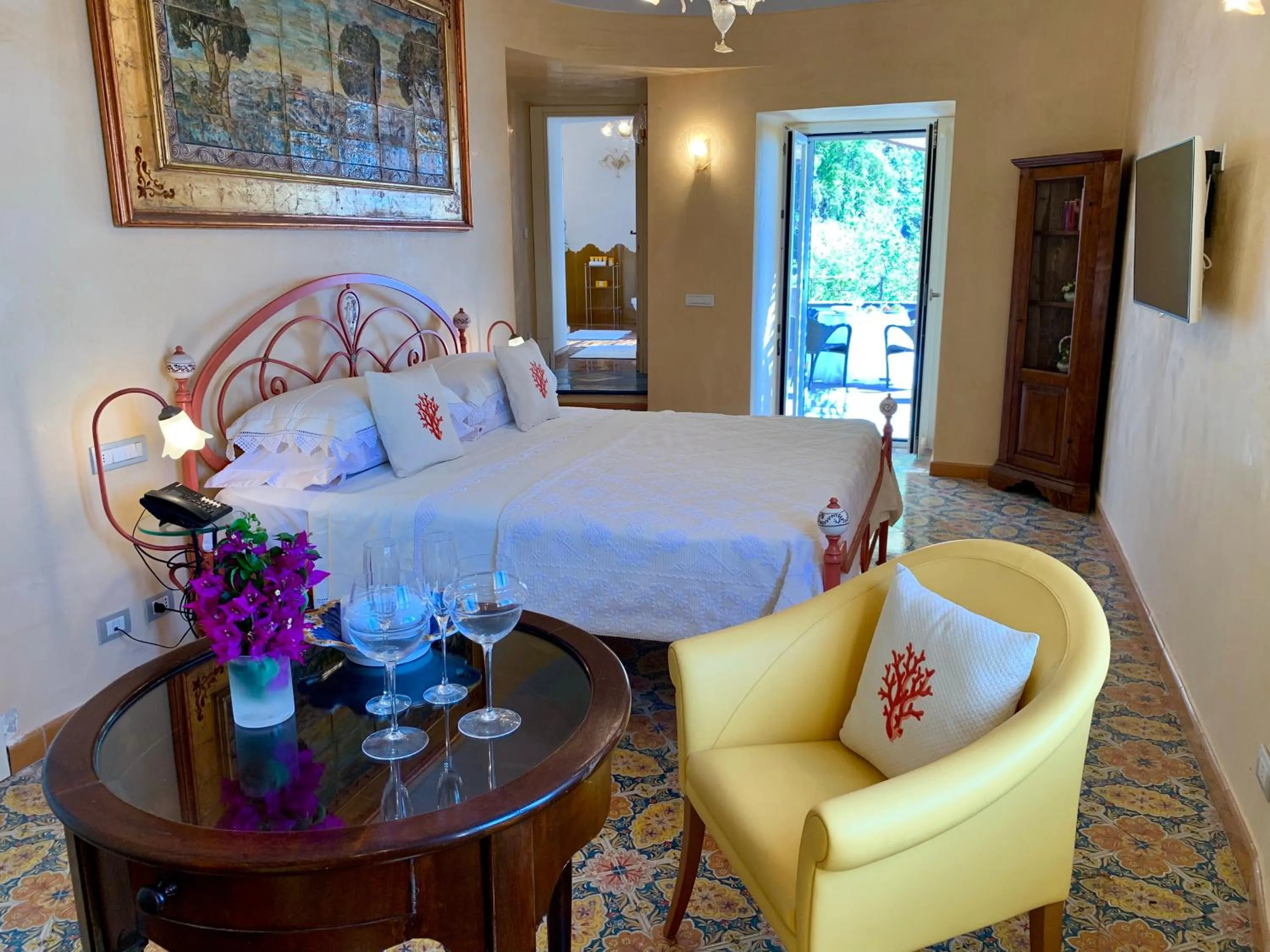 Bed in Villa Le Baste