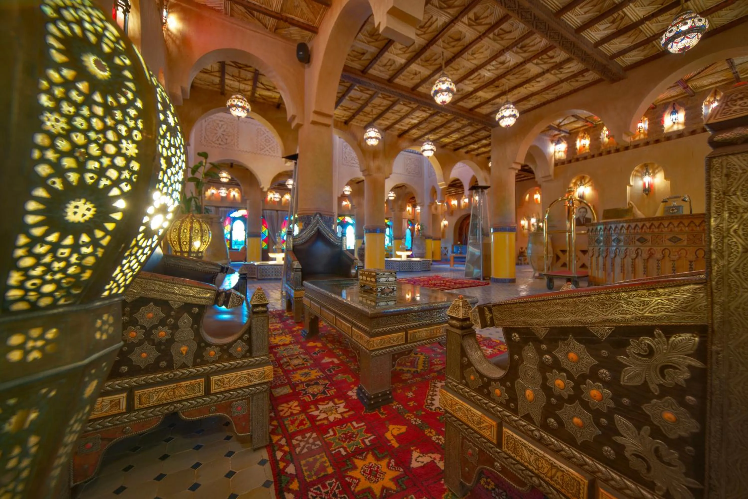 Lobby or reception in OZ Palace Ouarzazate & SPA