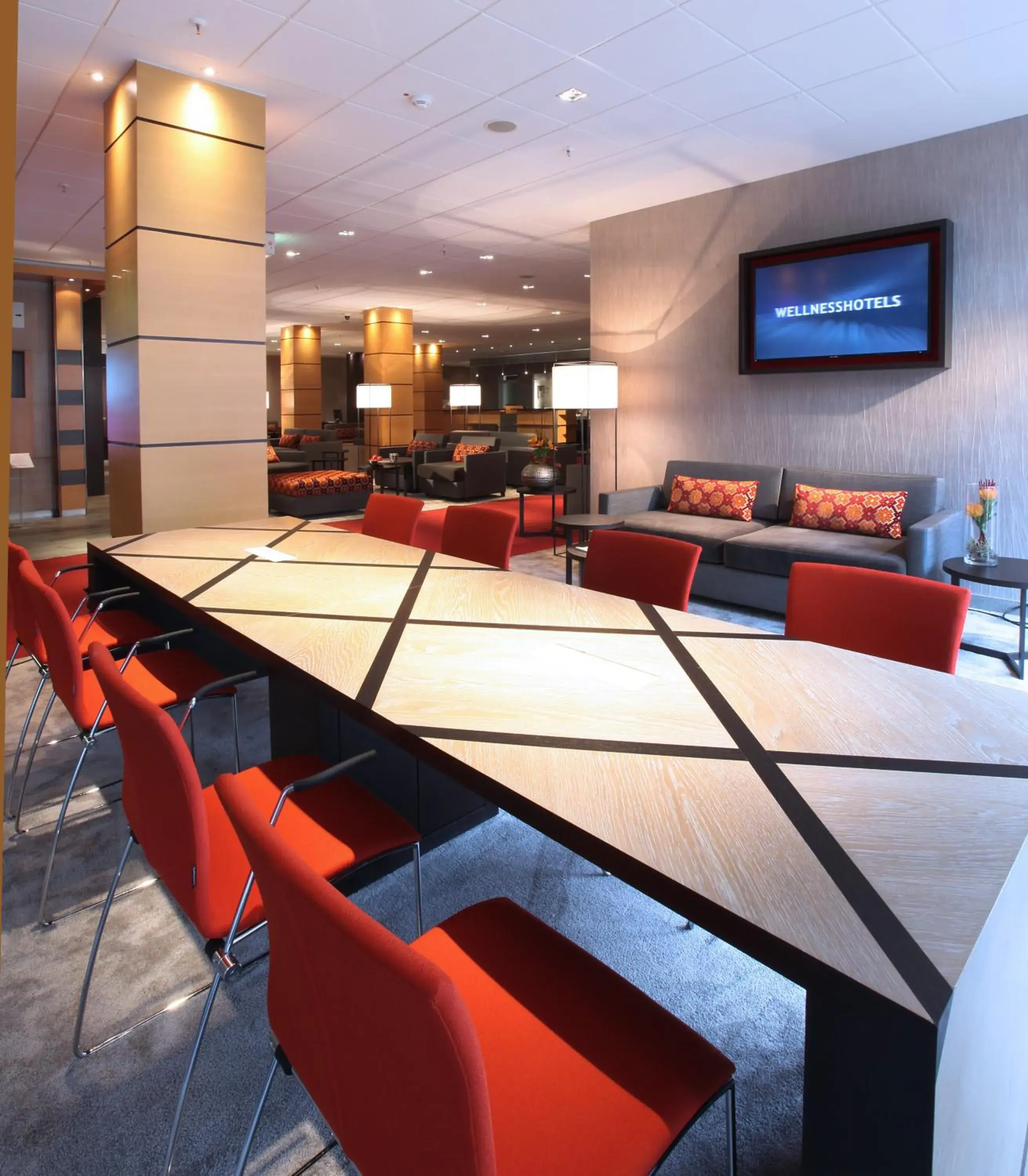 Lobby or reception in Lindner Hotel Frankfurt Hochst, part of JdV by Hyatt Lobby or reception in Lindner Hotel Frankfurt Hochst, part of JdV by Hyatt