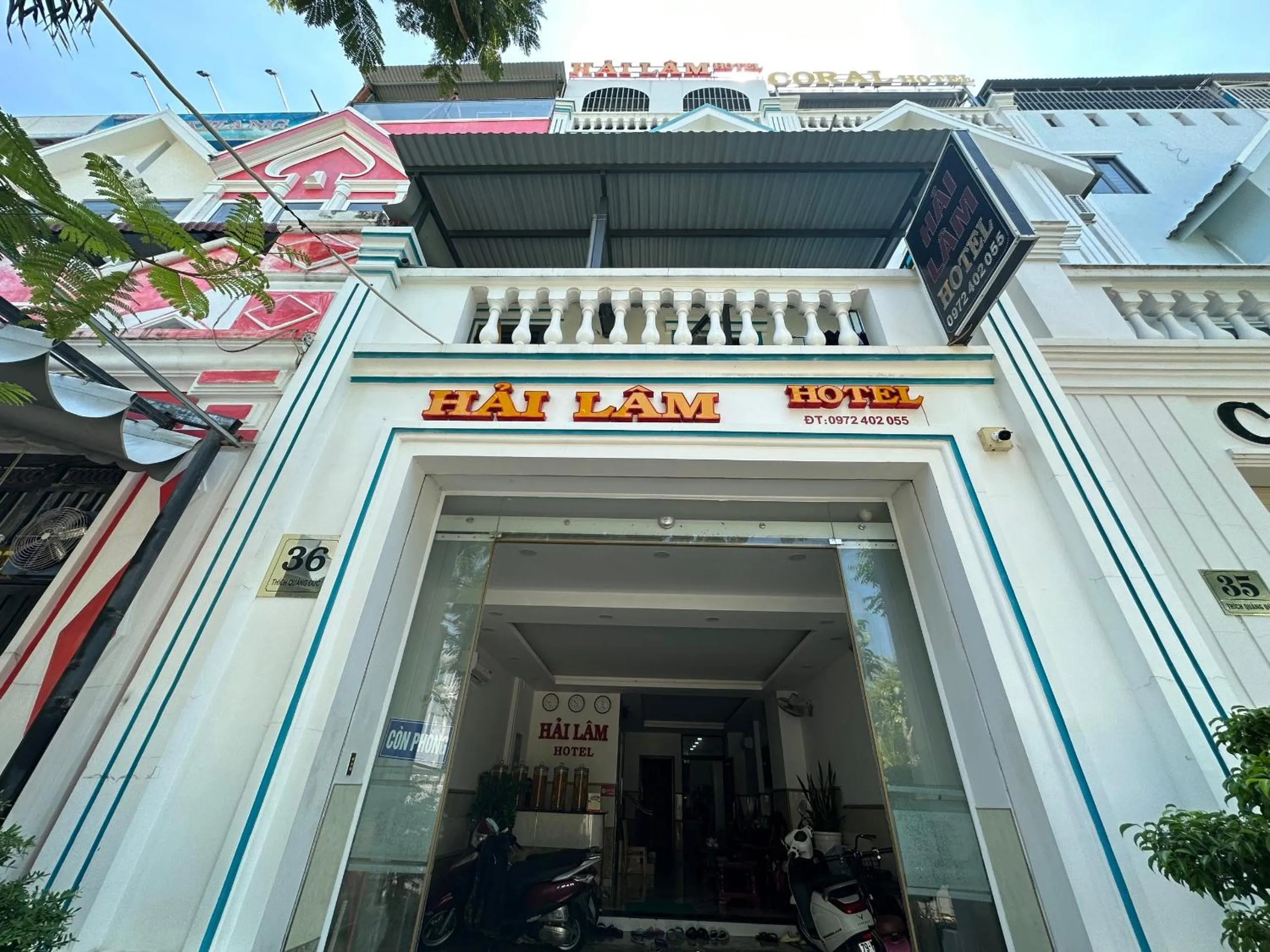 Facade/entrance in Hai Lam Hotel