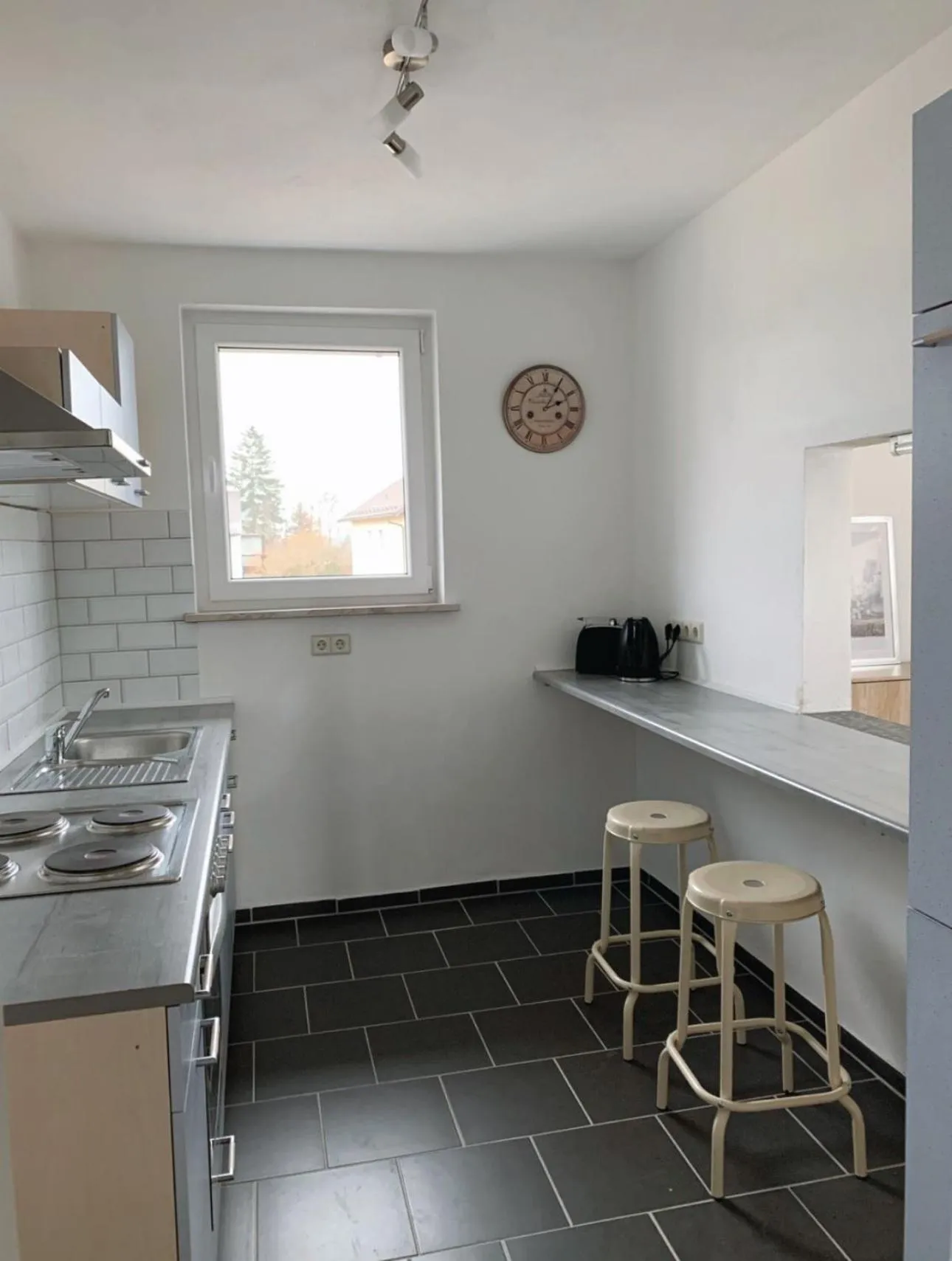 Kitchen or kitchenette in Gasthof Hotel Bräustübl