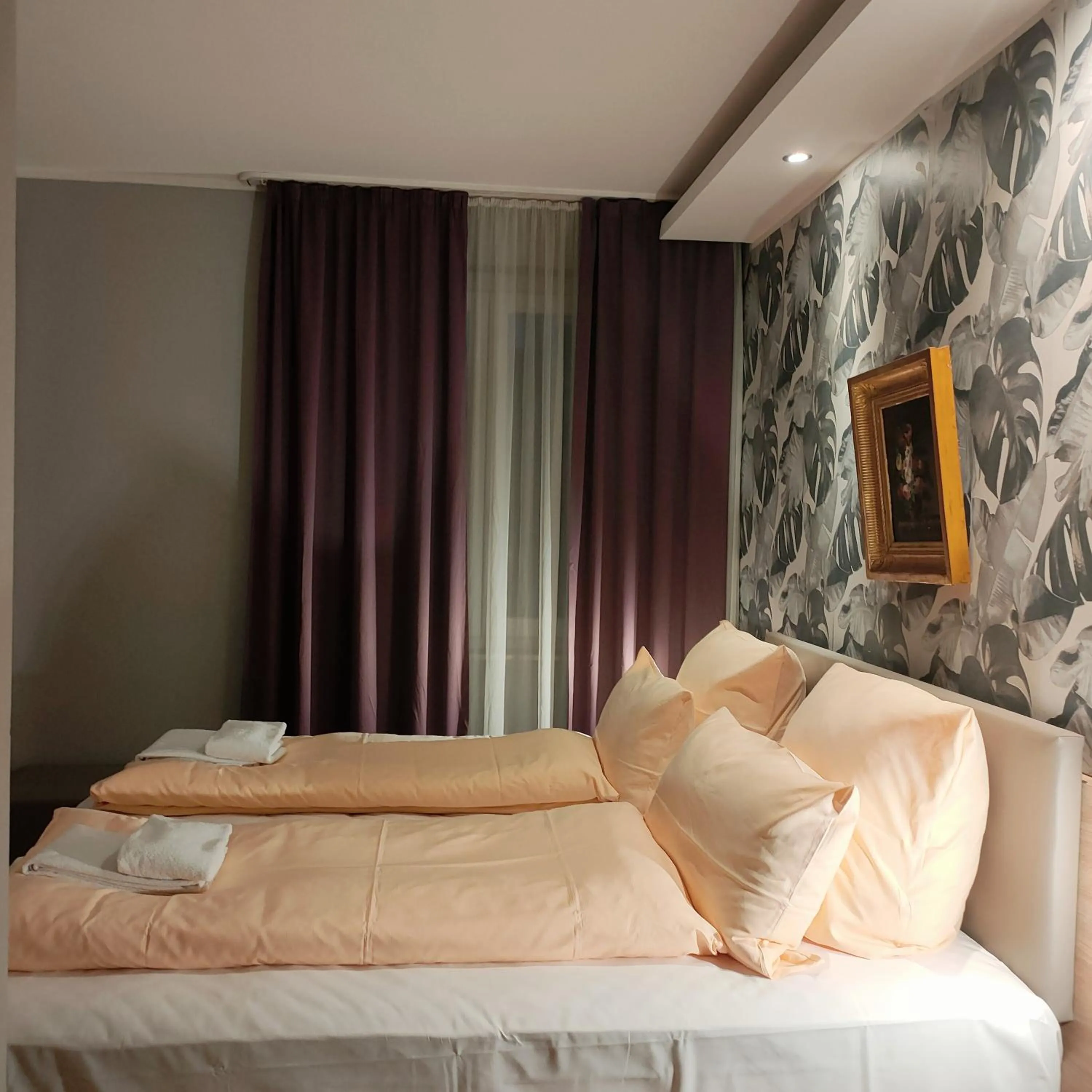 Bed in Hotel Residenz Duesseldorf