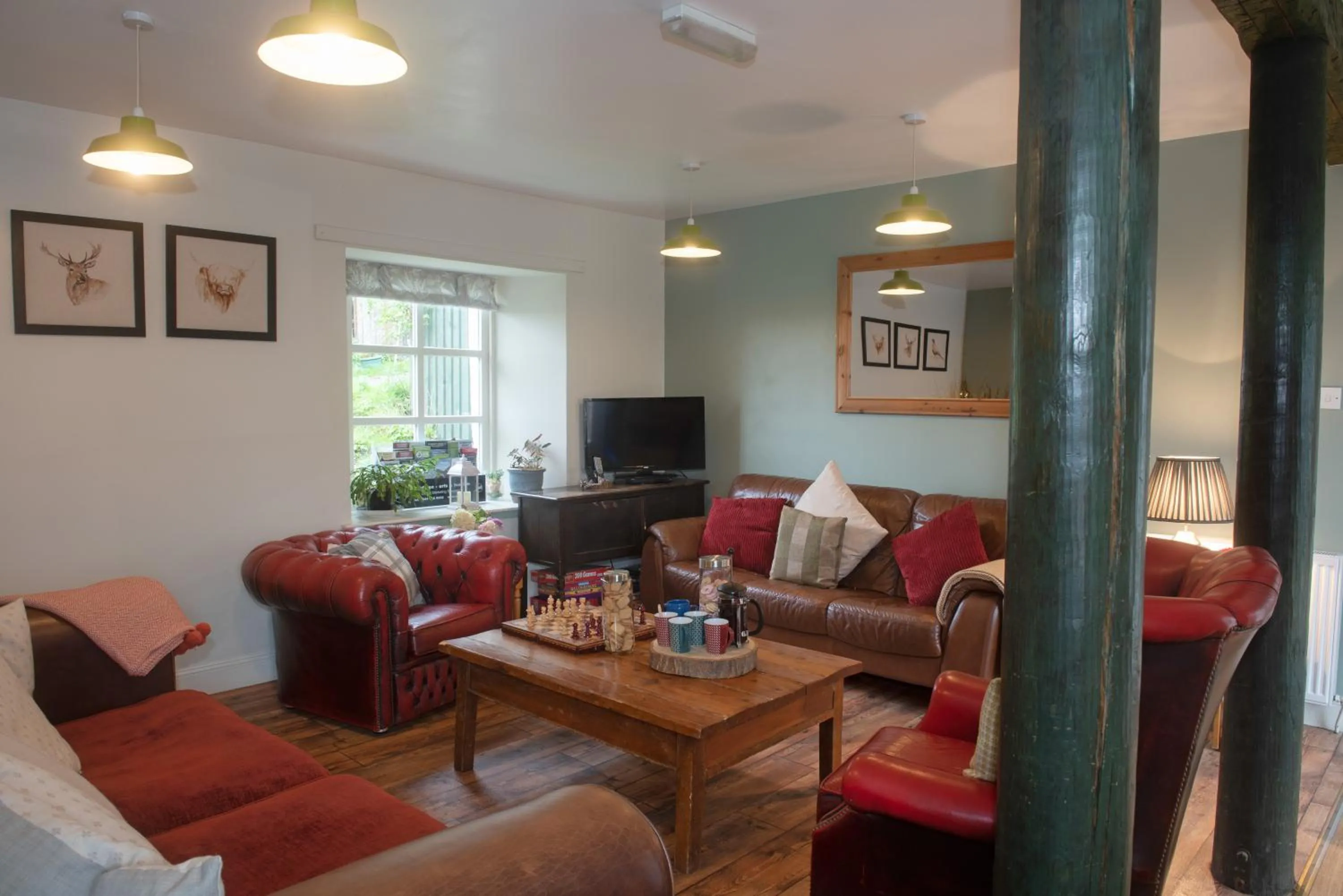 Seating area in Comrie Croft