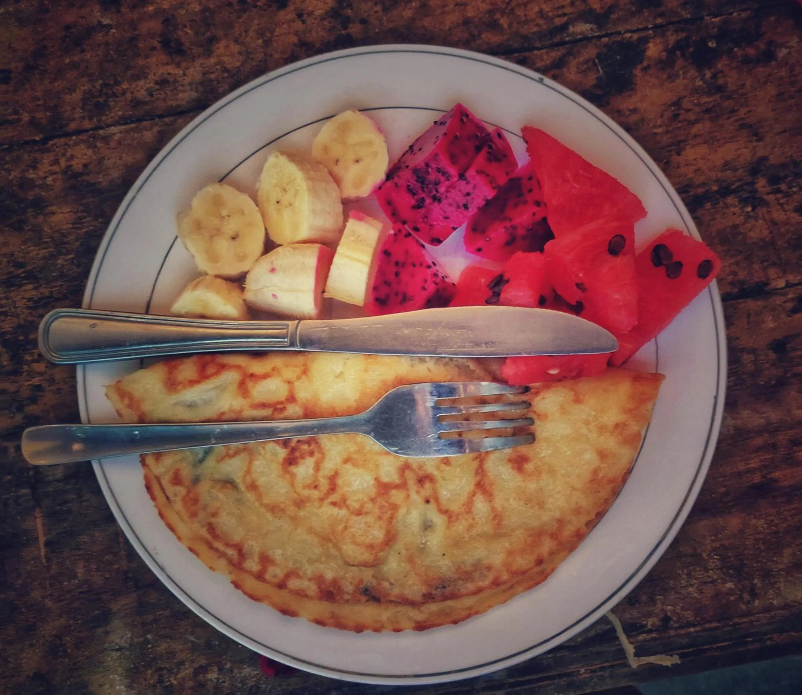 Breakfast in Wina Wani Bungalows Tetebatu