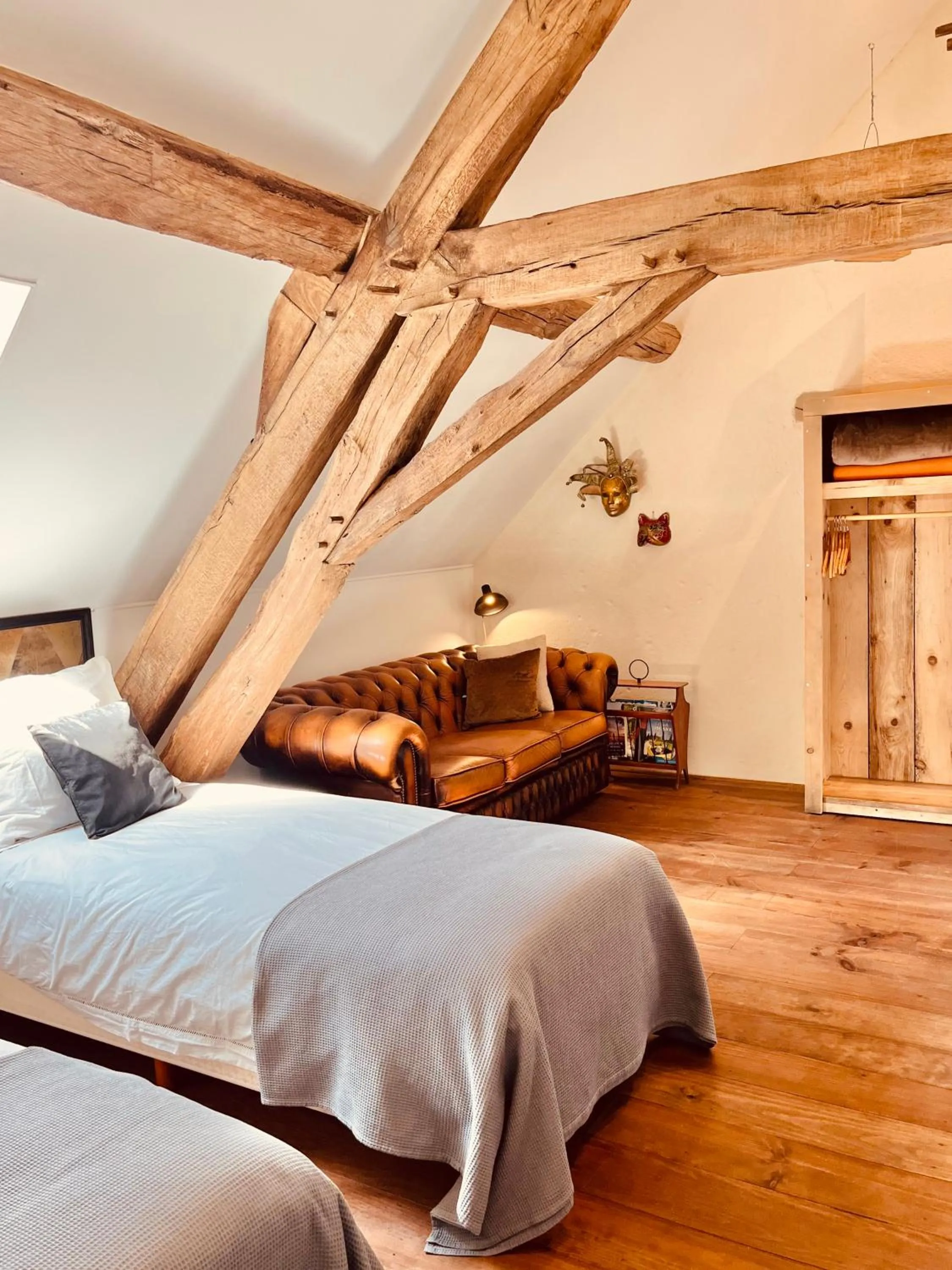 Bed in chambres d'hôtes Domaine les Grands Pérons