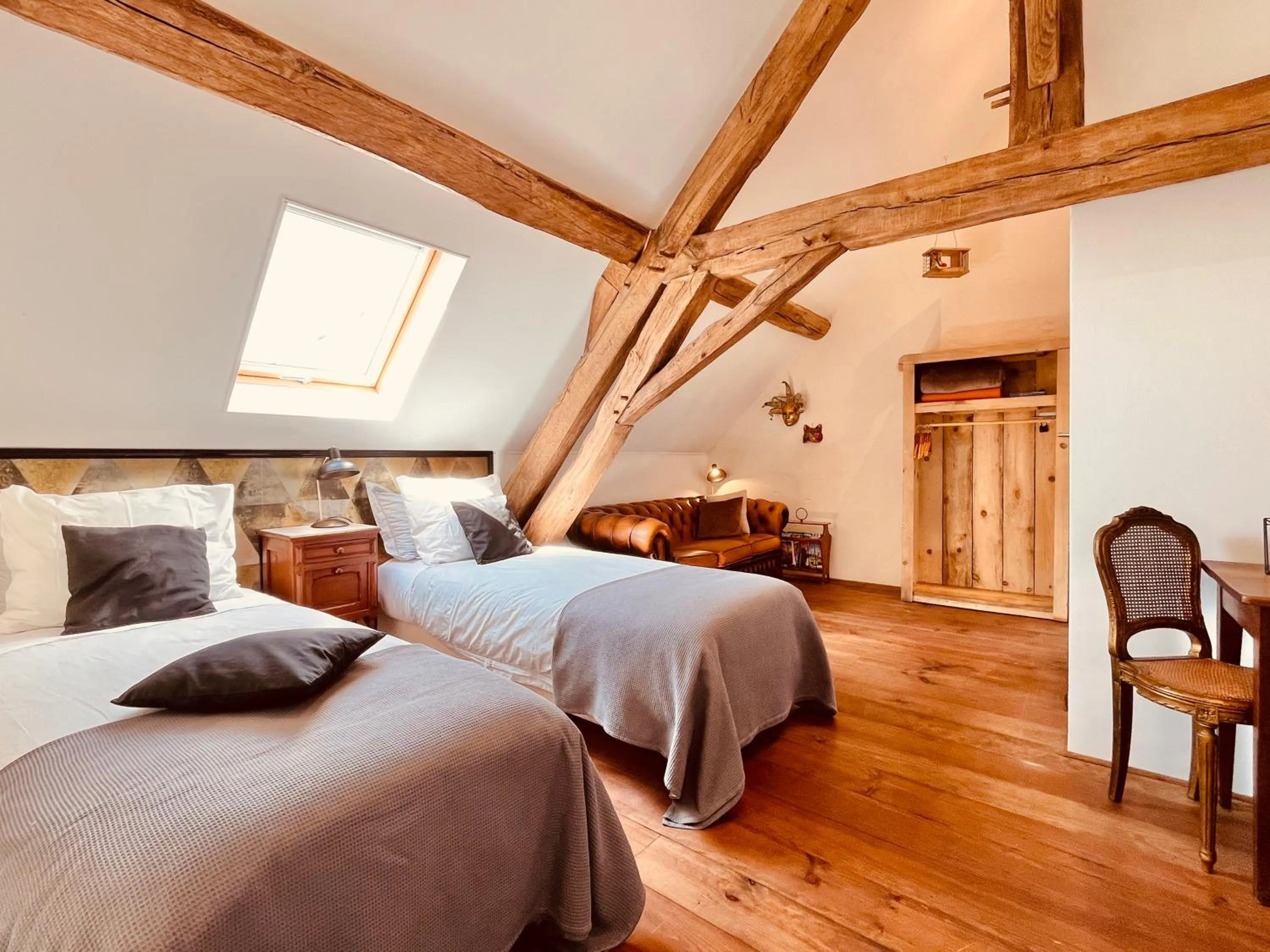 Bed in chambres d'hôtes Domaine les Grands Pérons