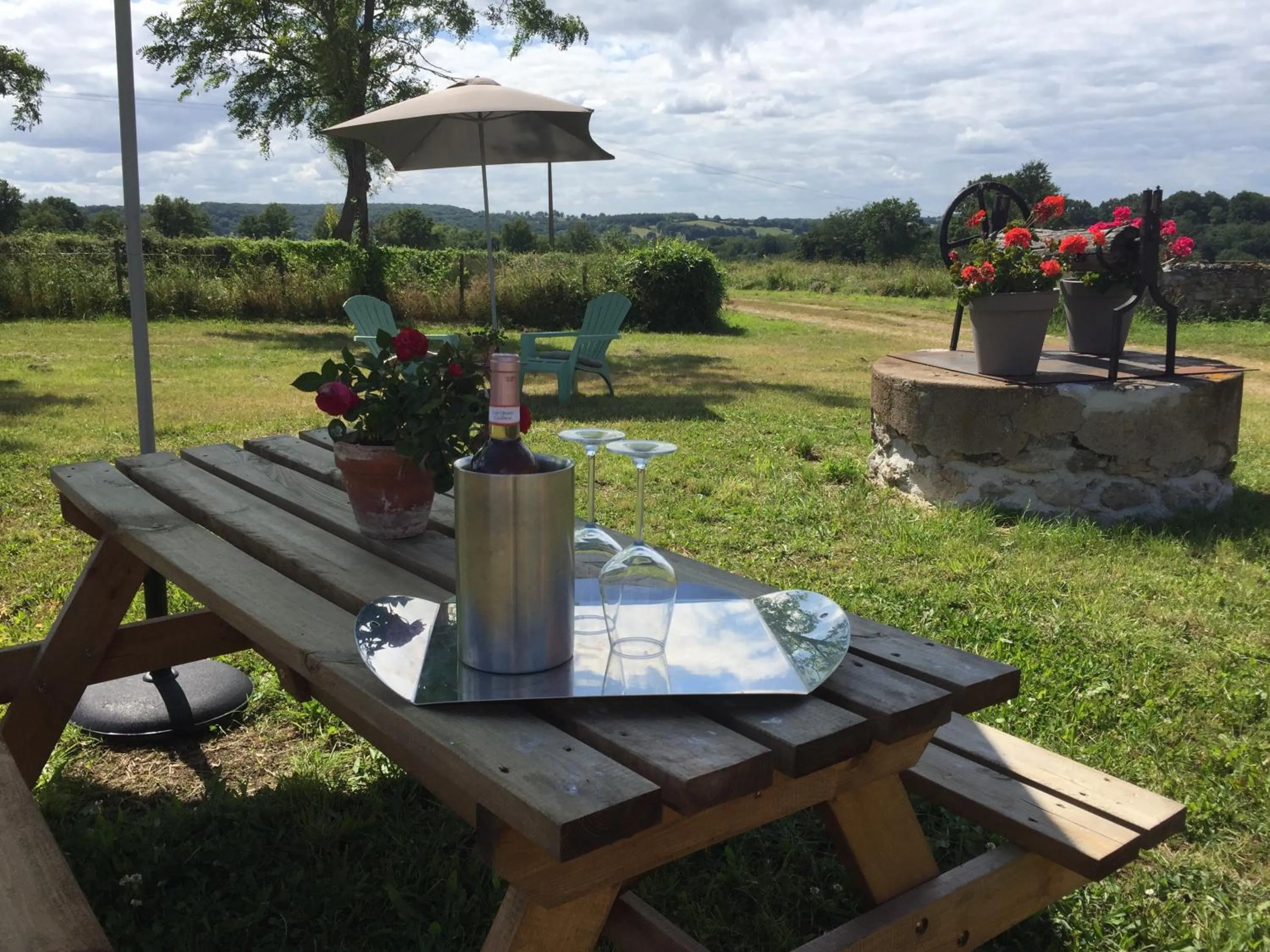 Garden in chambres d'hôtes Domaine les Grands Pérons