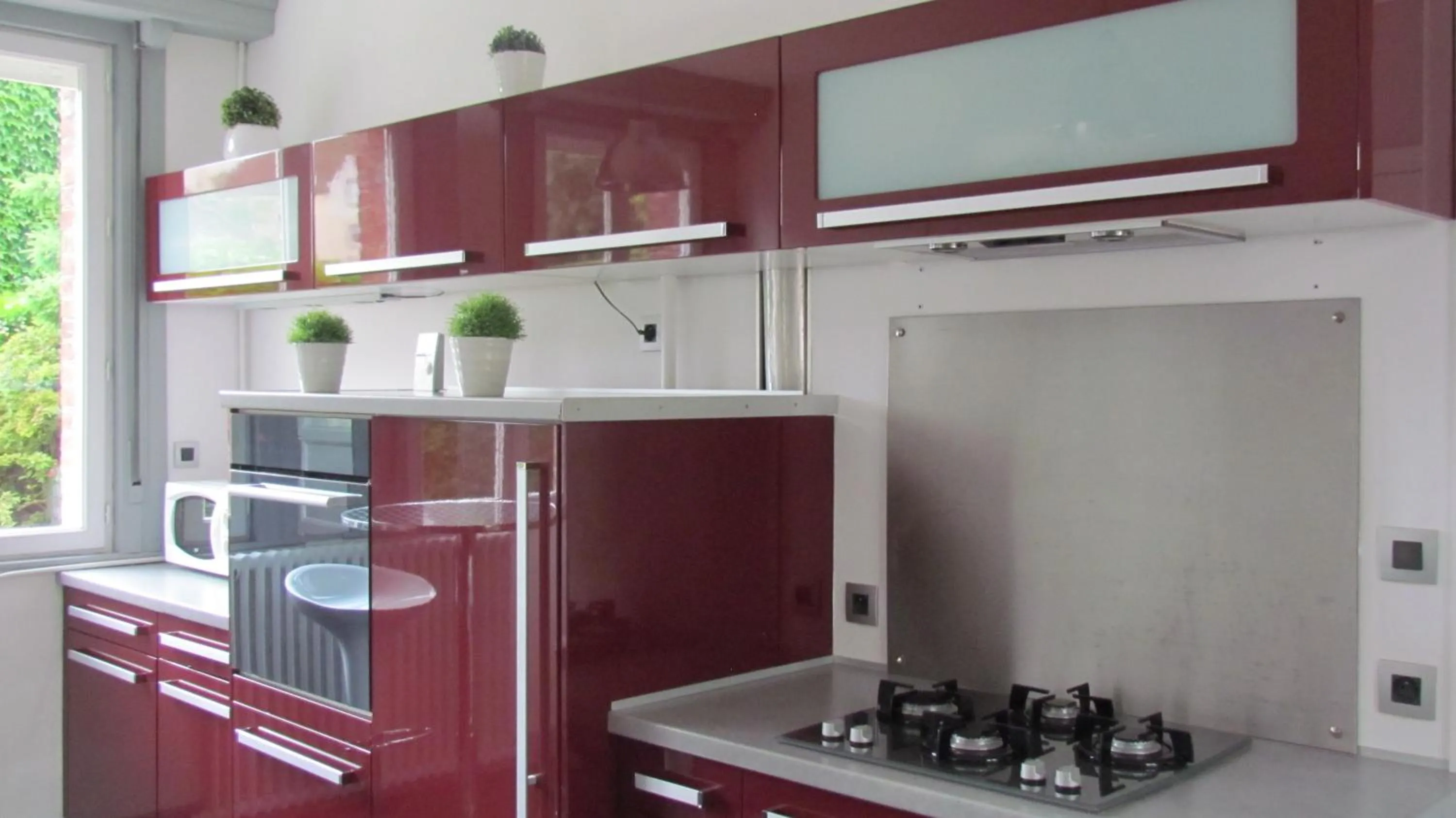 Kitchen or kitchenette in Gite Histoire de Maison