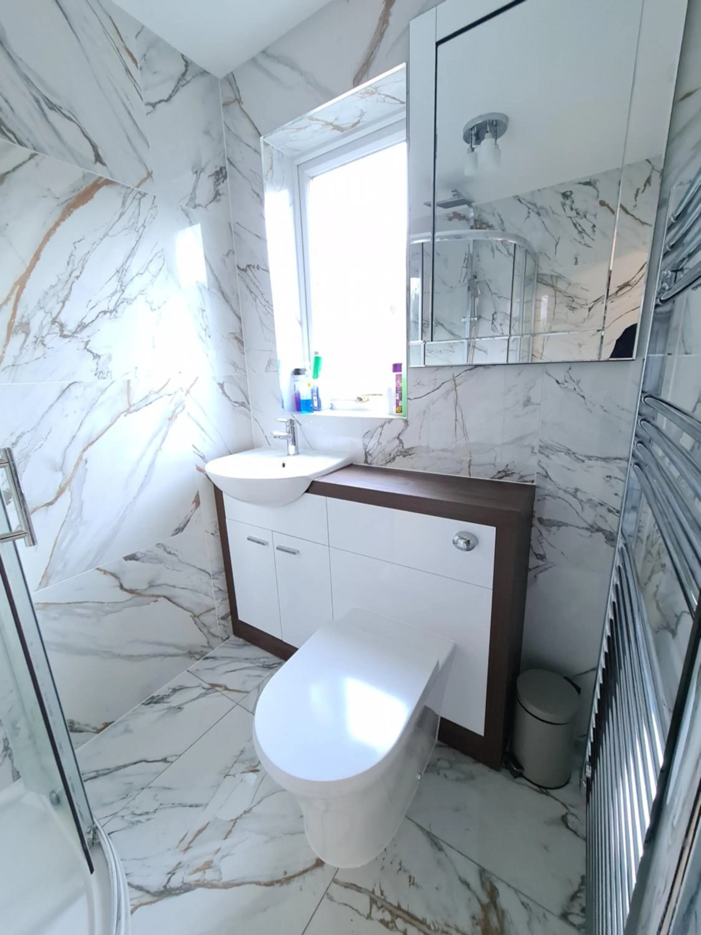 Shower in Umbrella Properties London Excel