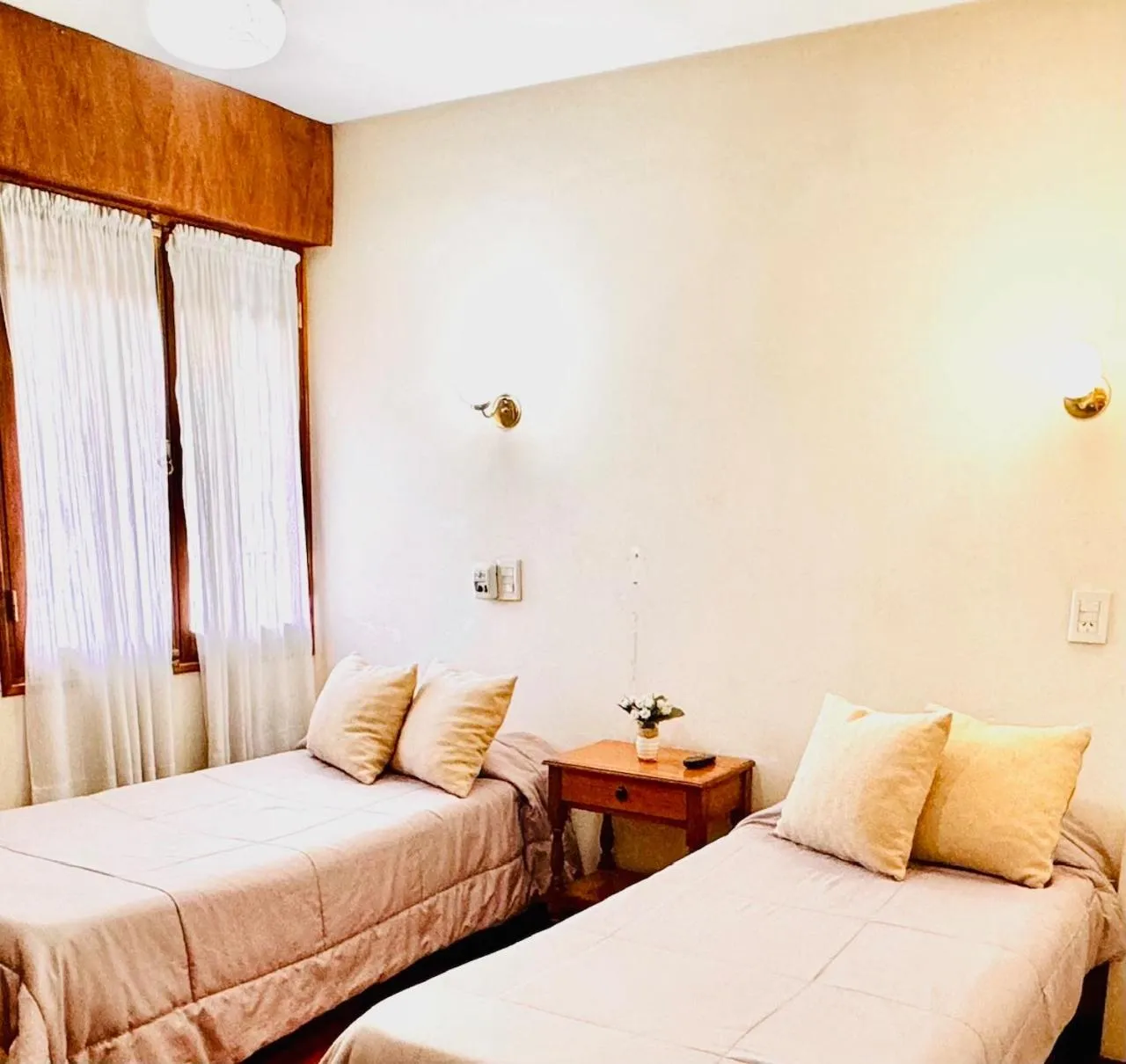 Bed in Hotel Villa Inés Mendoza