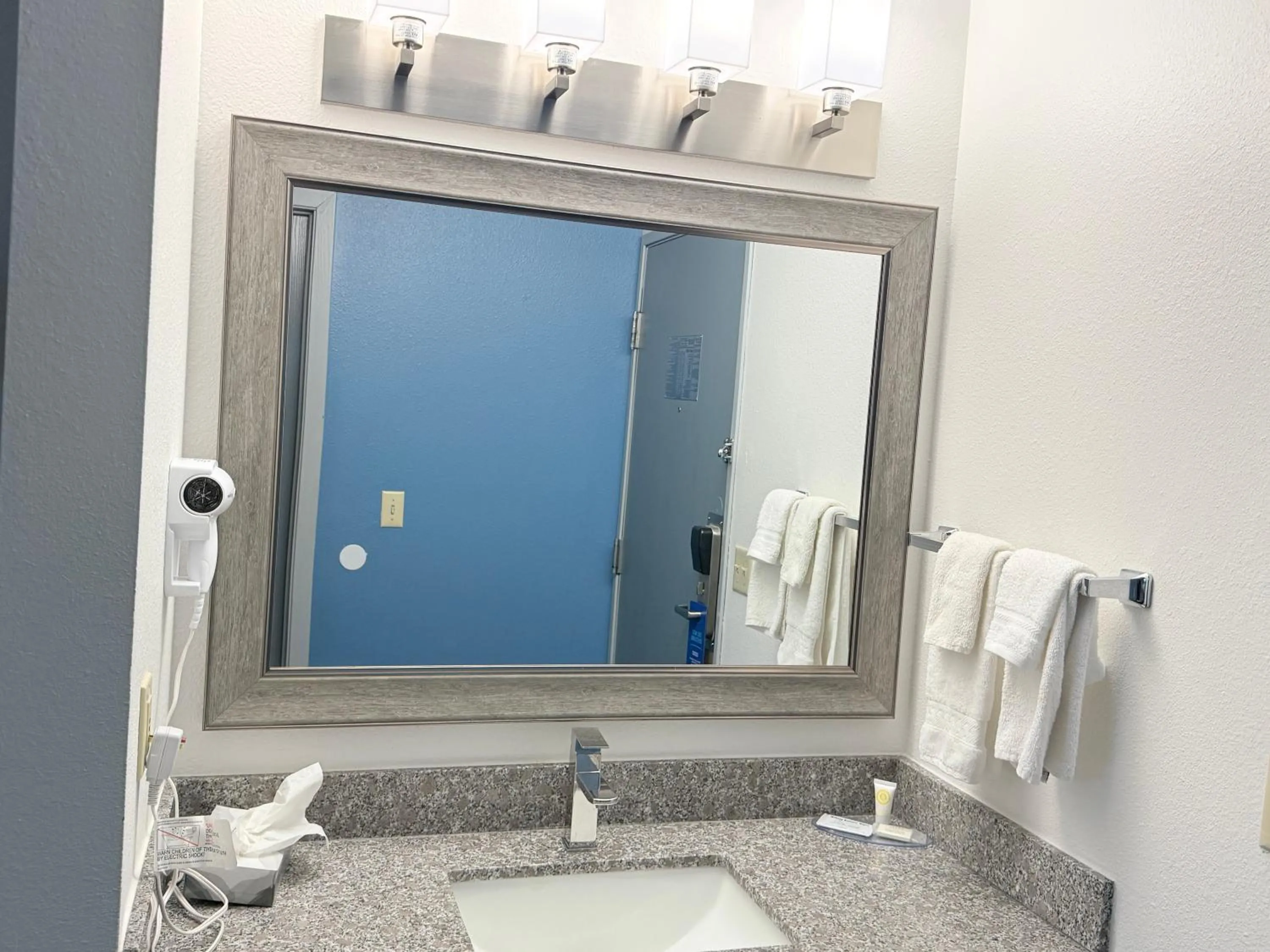 Bathroom in Travelodge by Wyndham Lamoni