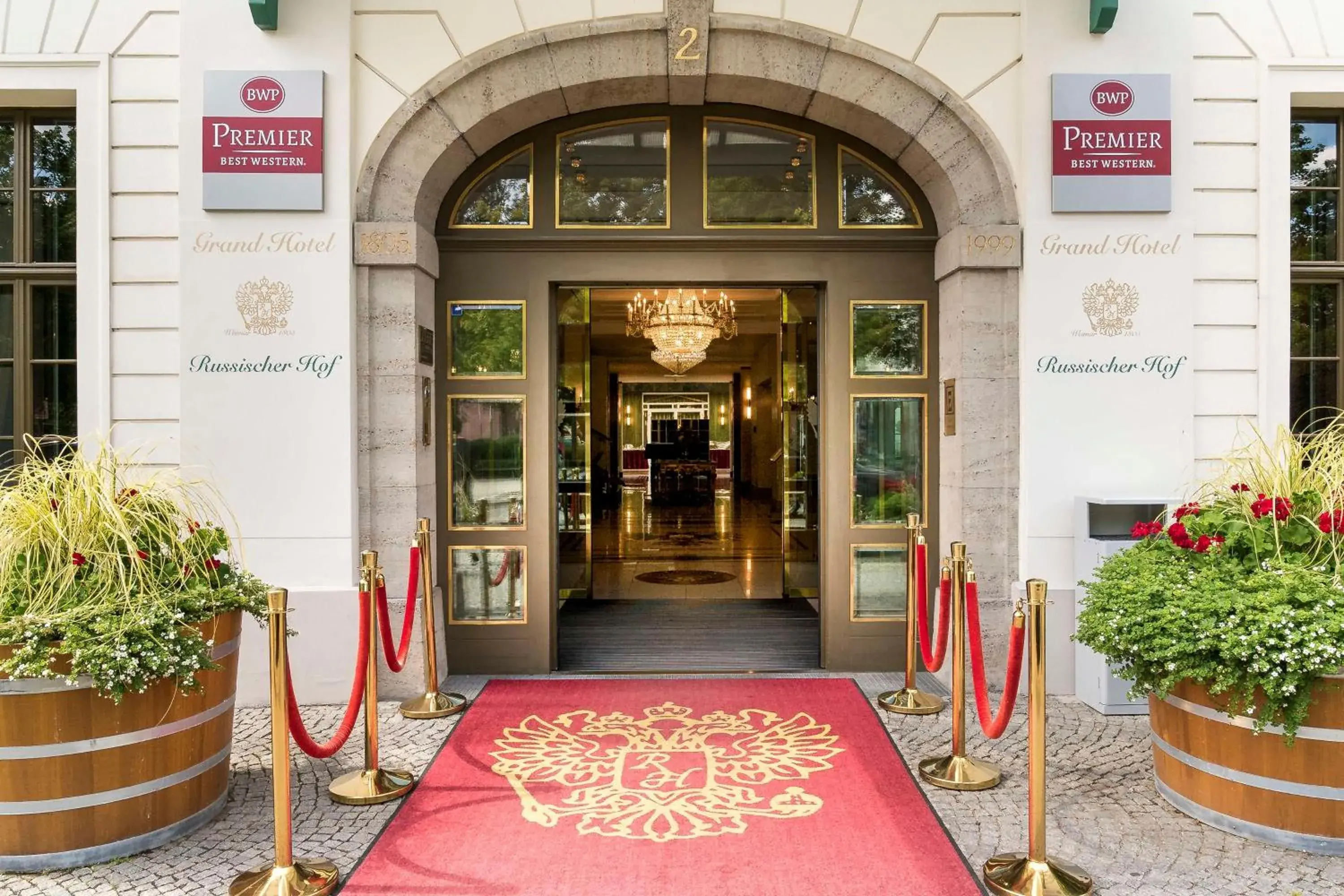Property building in Best Western Premier Grand Hotel Russischer Hof Property building in Best Western Premier Grand Hotel Russischer Hof