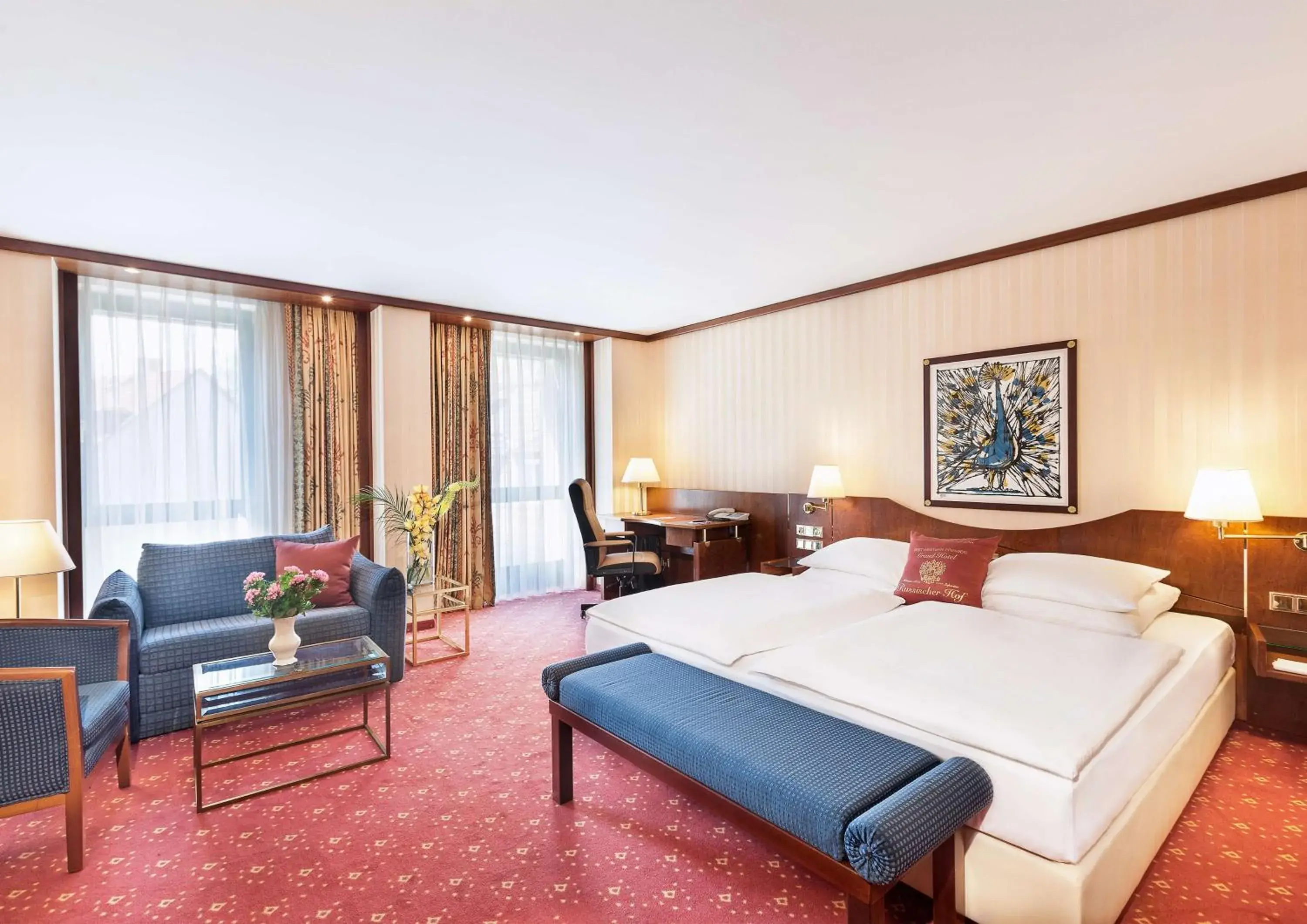 Bedroom, Bed in Best Western Premier Grand Hotel Russischer Hof Bedroom, Bed in Best Western Premier Grand Hotel Russischer Hof