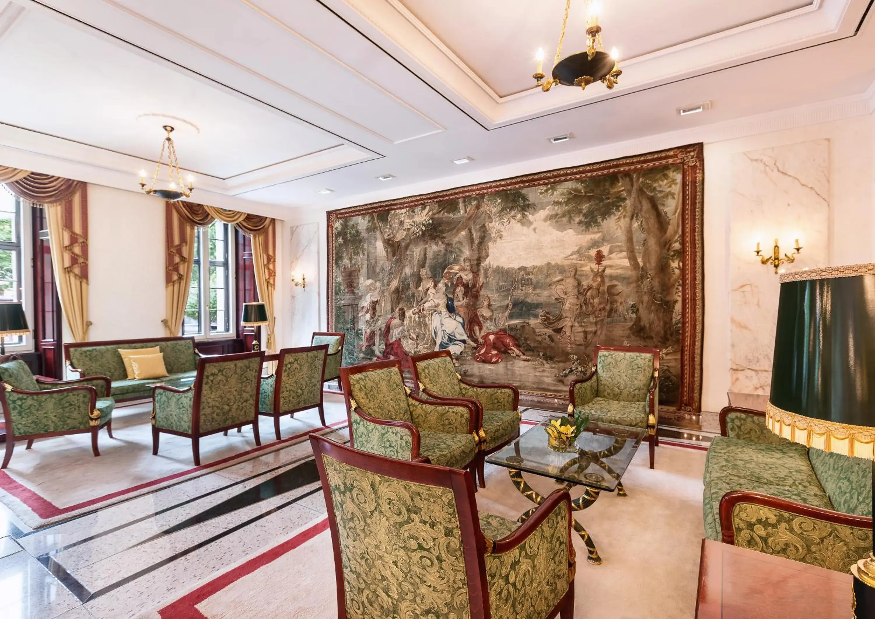 Lobby or reception in Best Western Premier Grand Hotel Russischer Hof Lobby or reception in Best Western Premier Grand Hotel Russischer Hof