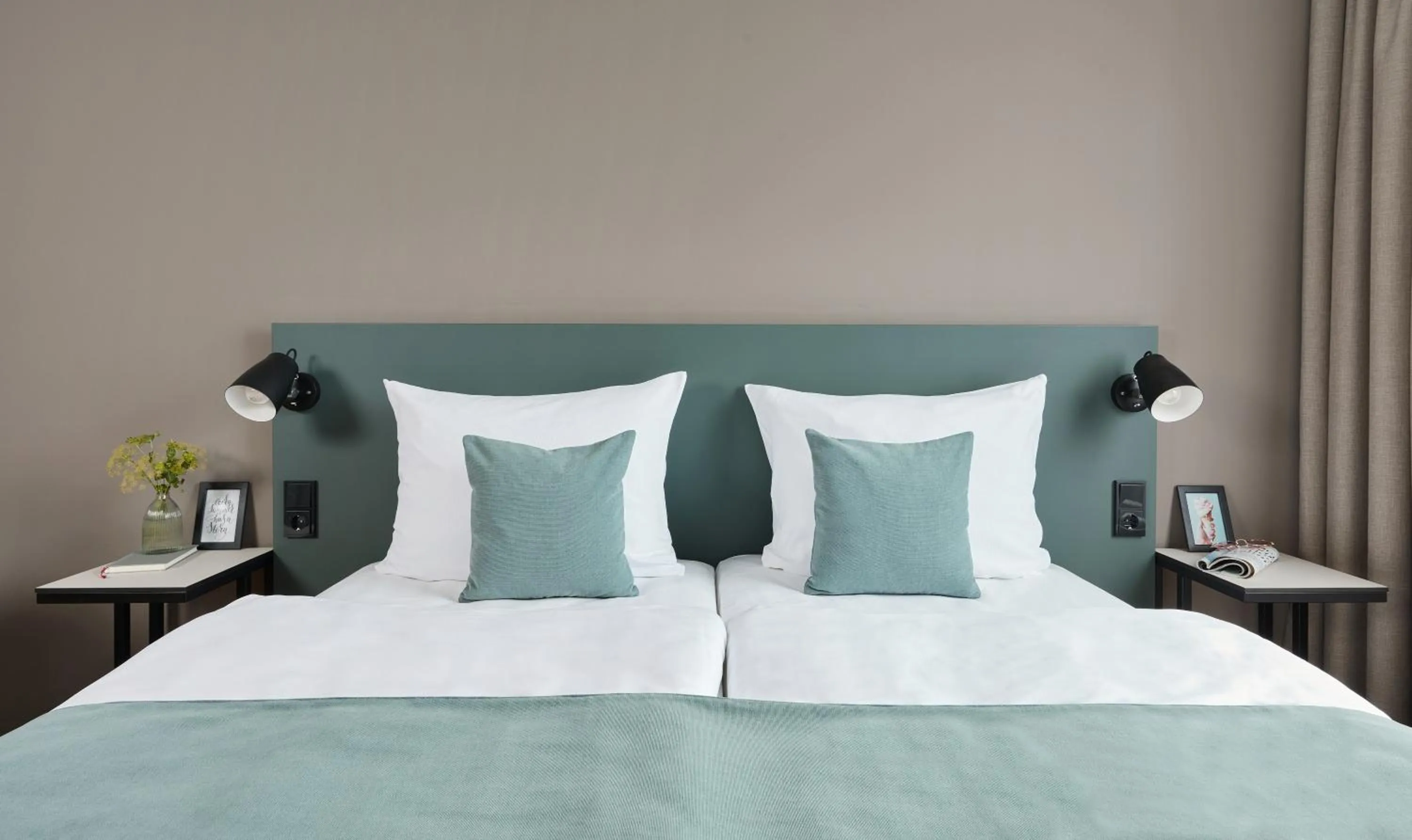 Bed in Living Hotel am Deutschen Museum