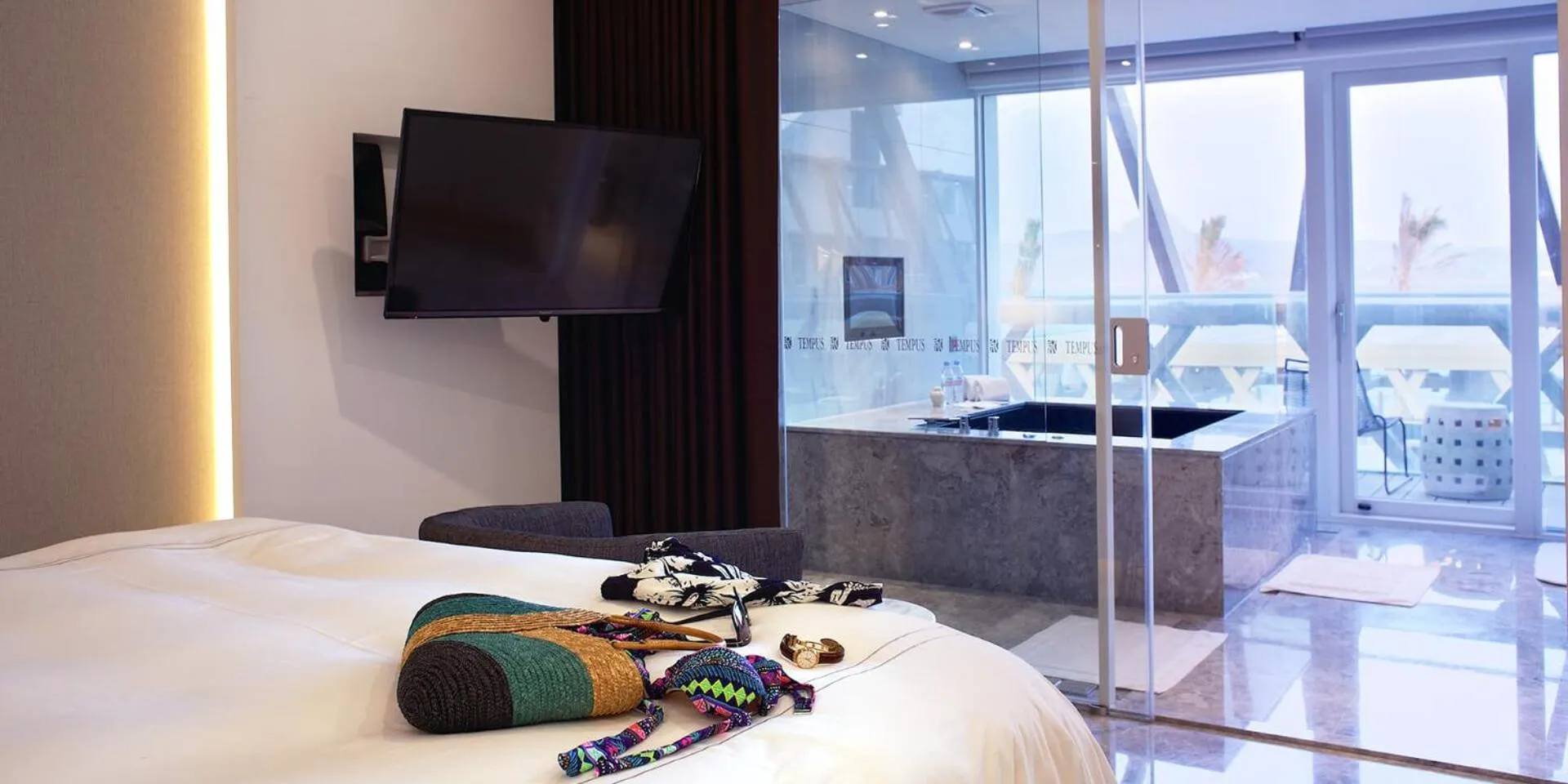 Bathroom, Bed in Volando Kenting