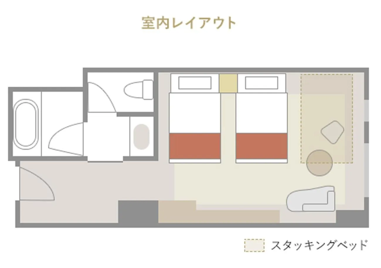 Photo of the whole room in Hotel Emion Kyoto