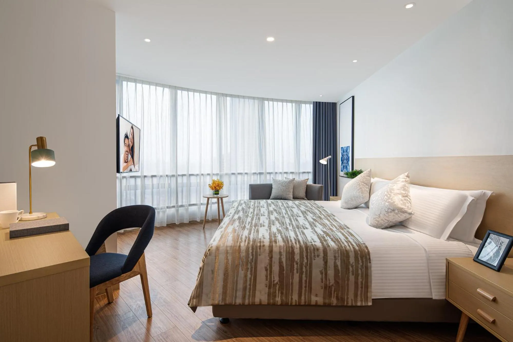 Bed in Joysuites Nantong