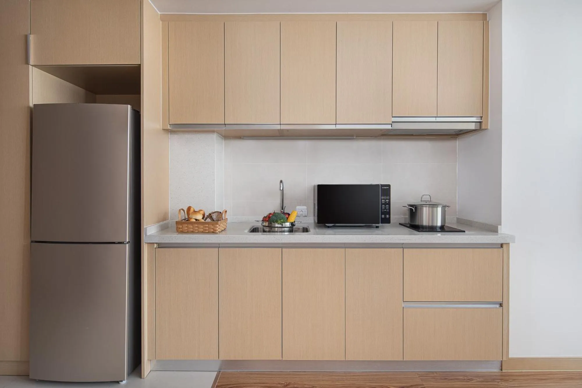 Kitchen or kitchenette in Joysuites Nantong