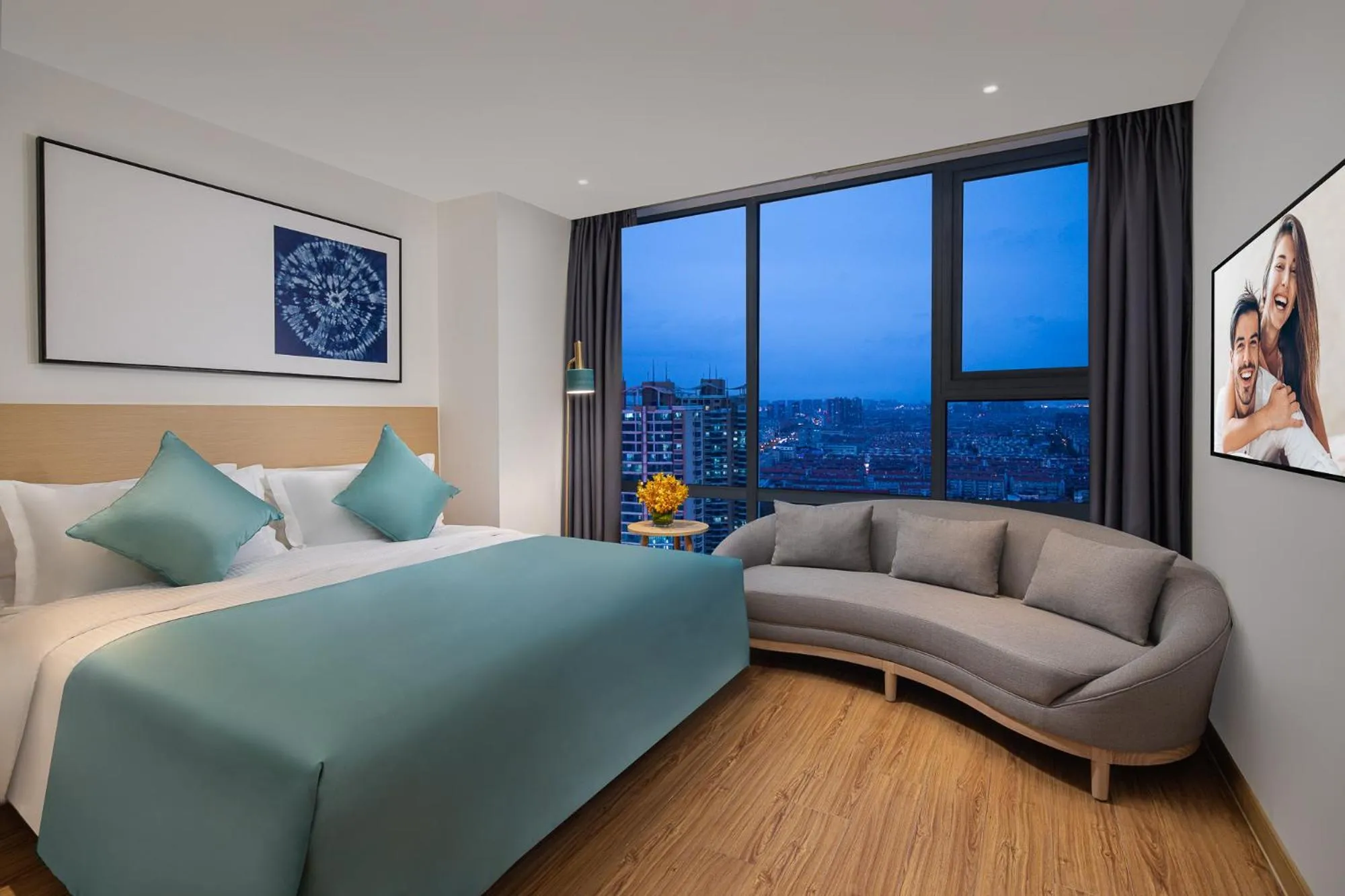 Bed in Joysuites Nantong